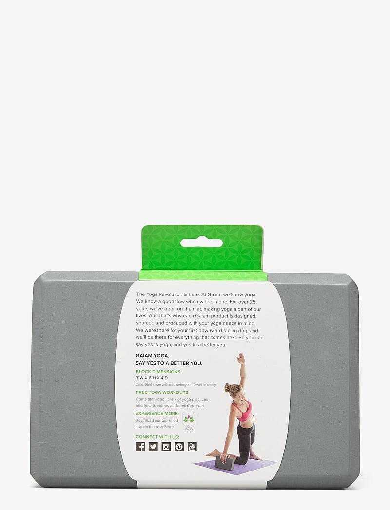 Gaiam - GAIAM STORM GREY BLOCK - klocki i taśmy do jogi - grey - 2
