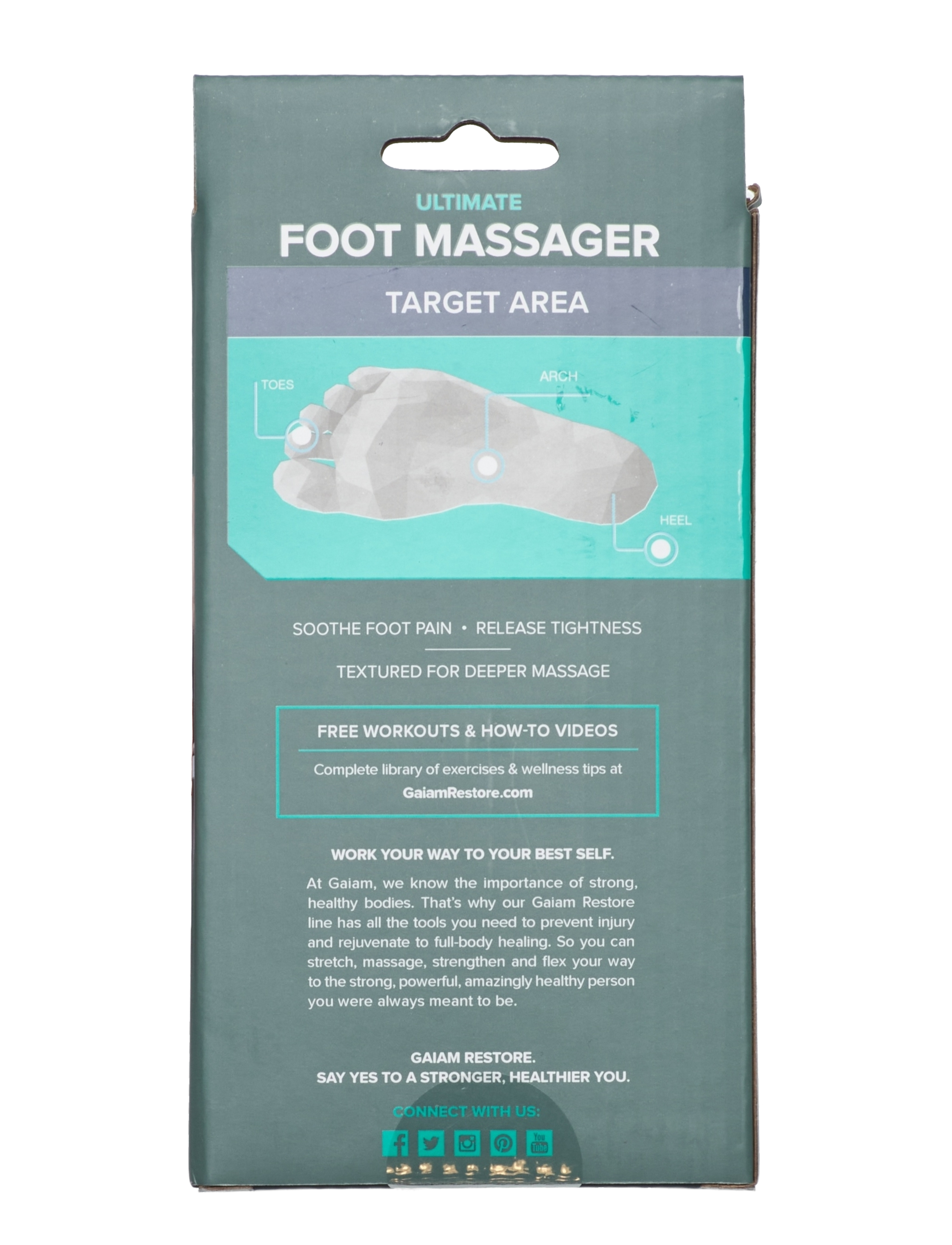 Gaiam - GAIAM RESTORE ULTIMATE FOOT MASSAGER - frauðrúllur og nuddboltar - blue - 2