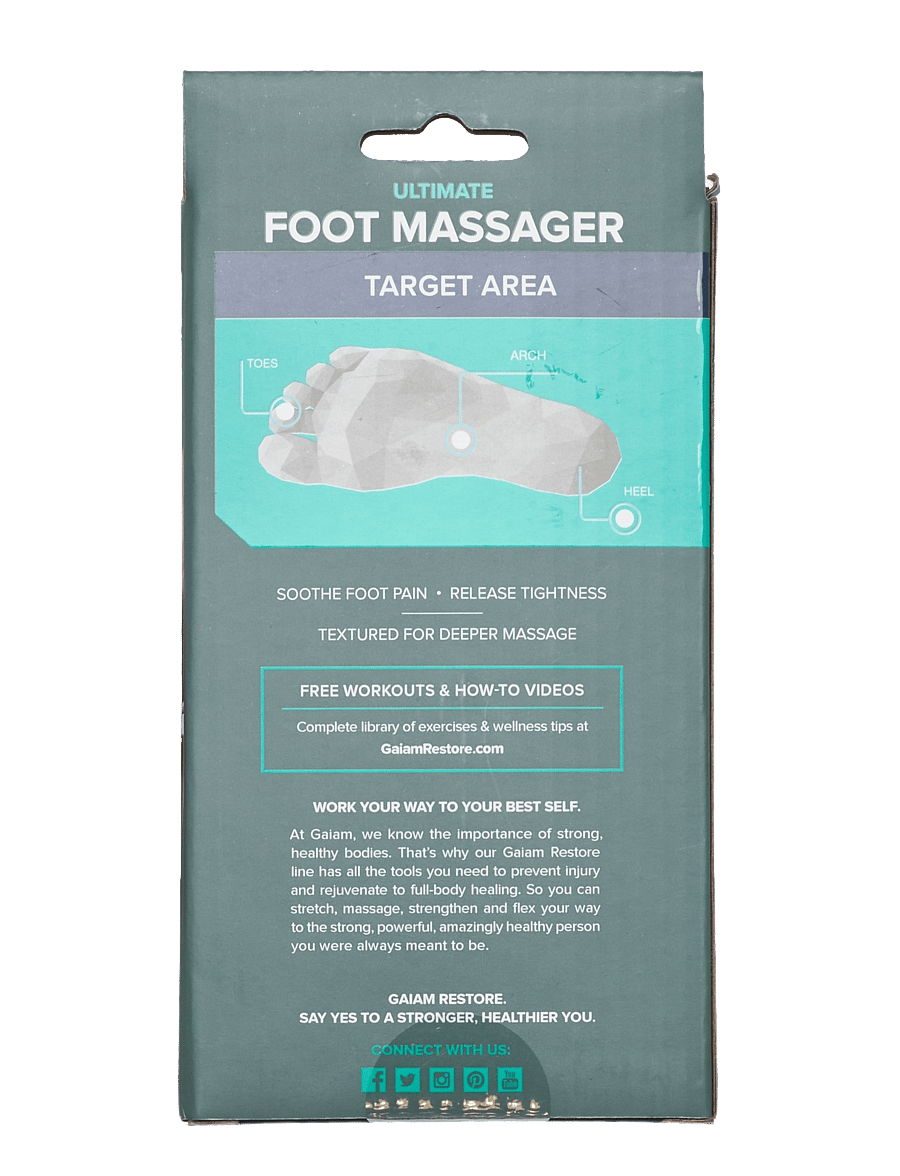 Gaiam - GAIAM RESTORE ULTIMATE FOOT MASSAGER - frauðrúllur og nuddboltar - blue - 2