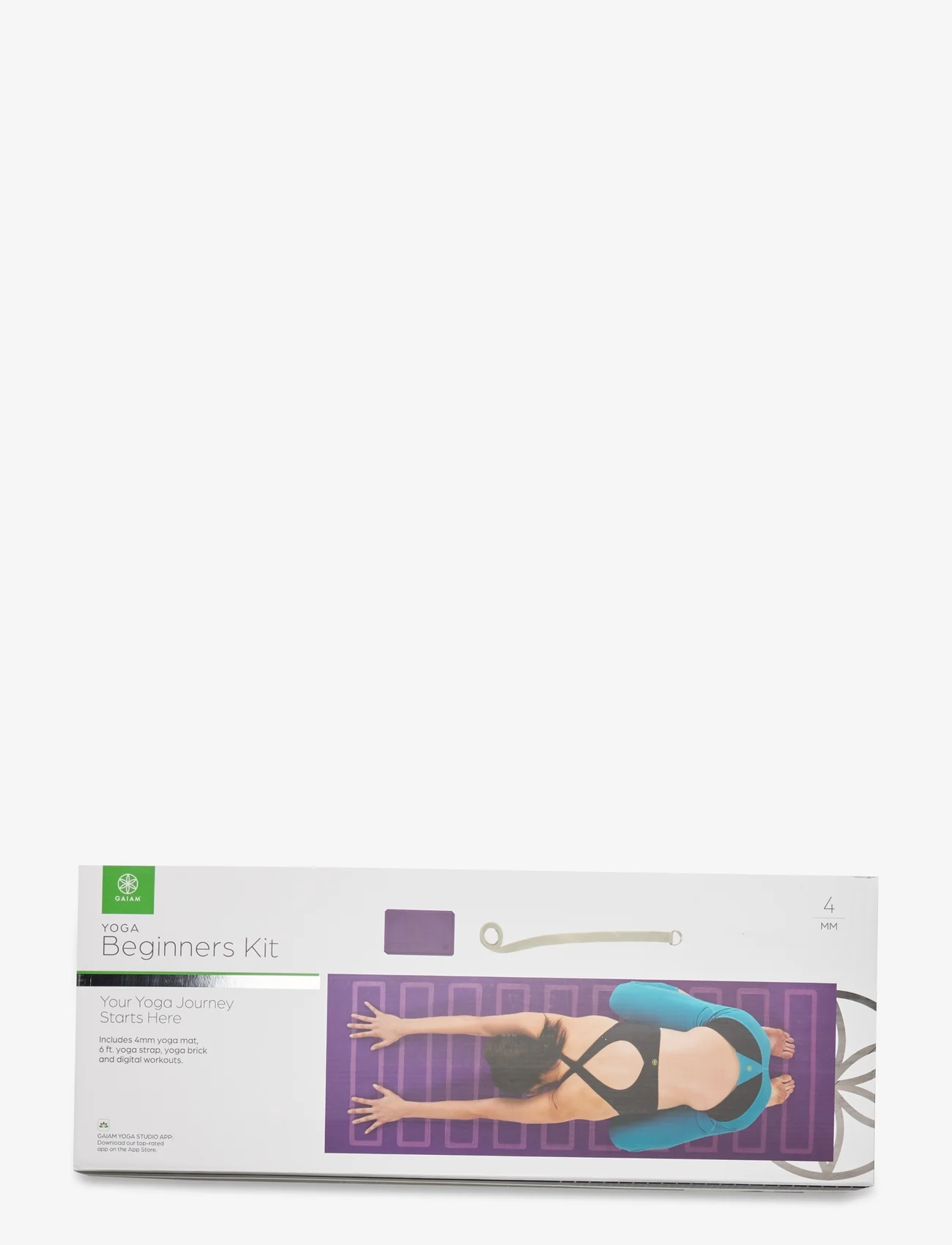 Gaiam - GAIAM YOGA BEGINNERS KIT PURPLE - treniņa inventārs - purple - 1