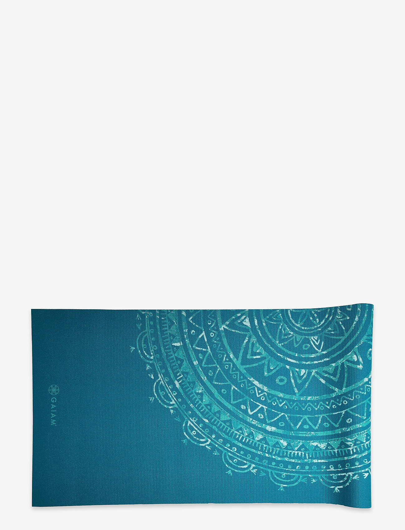 Gaiam - Jade Mandala Yoga Mat 4mm Printed - træningsmåtter & tilbehør - jade - 2