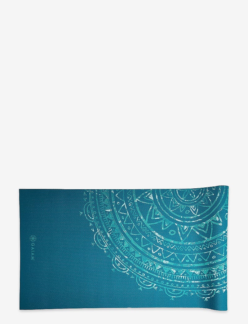 Gaiam - Jade Mandala Yoga Mat 4mm Printed - træningsmåtter & tilbehør - jade - 2
