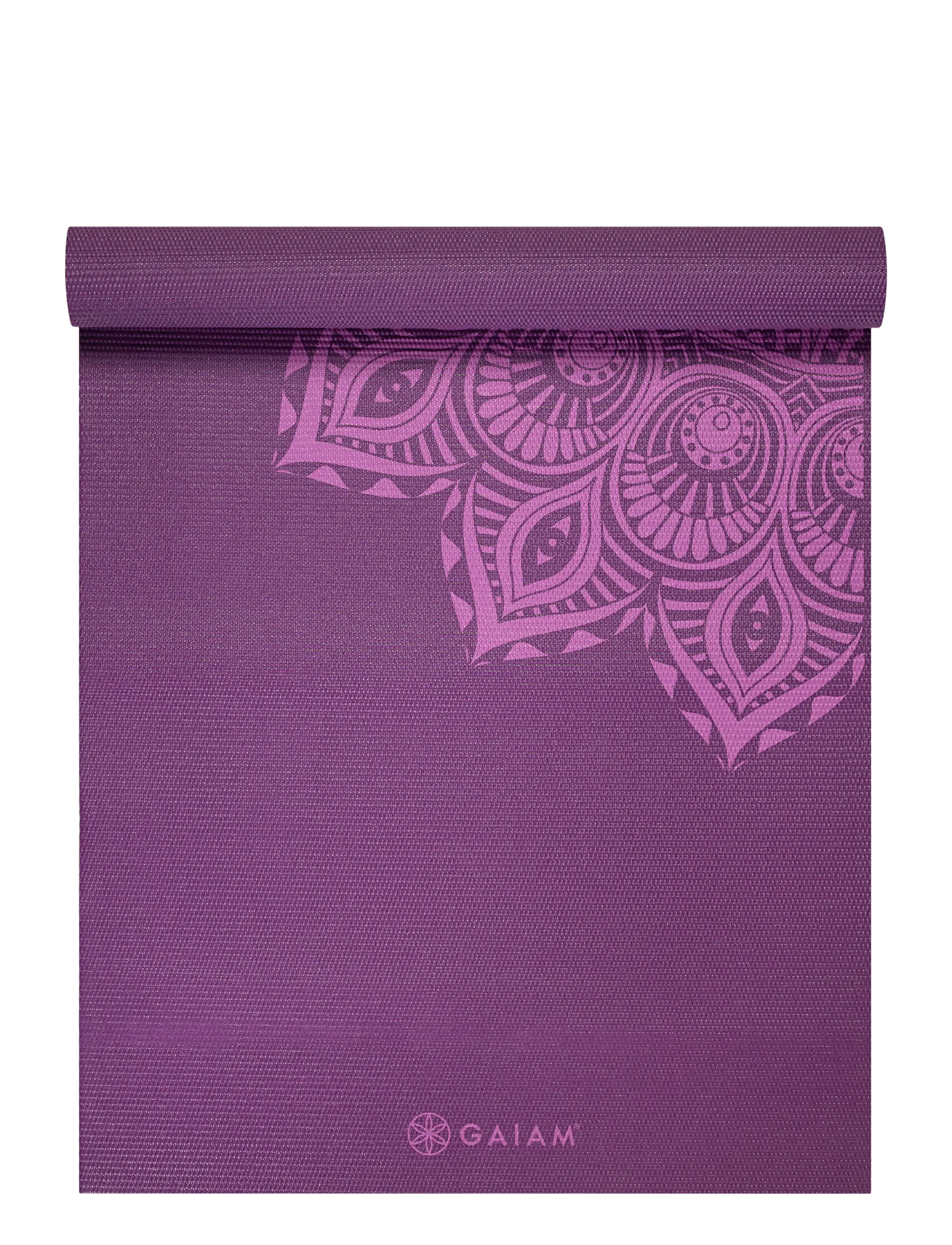 Gaiam GAIAM PURPLE MANDALA YOGA MAT 6MM  PREMIUM - Træningsudstyr - PURPLE / purple