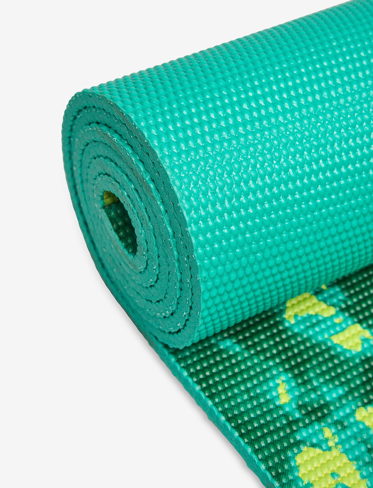 Gaiam - GAIAM TURQUOISE LOTUS YOGA MAT 6MM PREMIUM REVERSIBLE - turquoise, green - 1