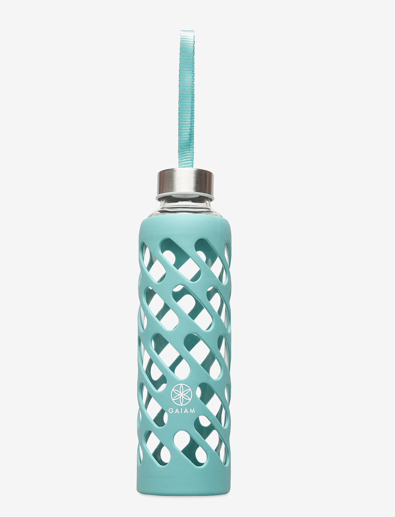 Gaiam - GAIAM 20-OZ. SURE-GRIP WATER BOTTLE VIRIDIAN GLASS - turquoise - 0