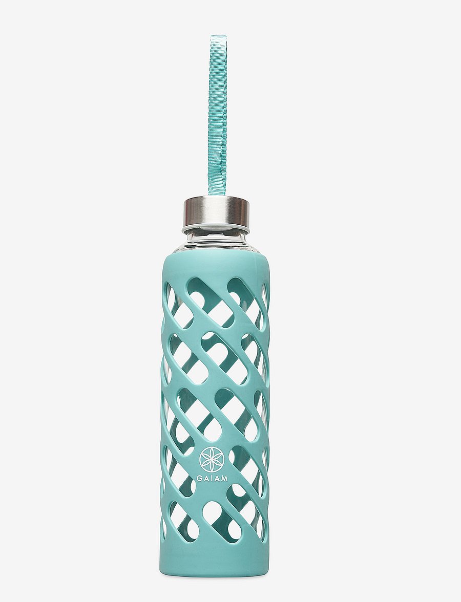 Gaiam - GAIAM 20-OZ. SURE-GRIP WATER BOTTLE VIRIDIAN GLASS - turquoise - 0