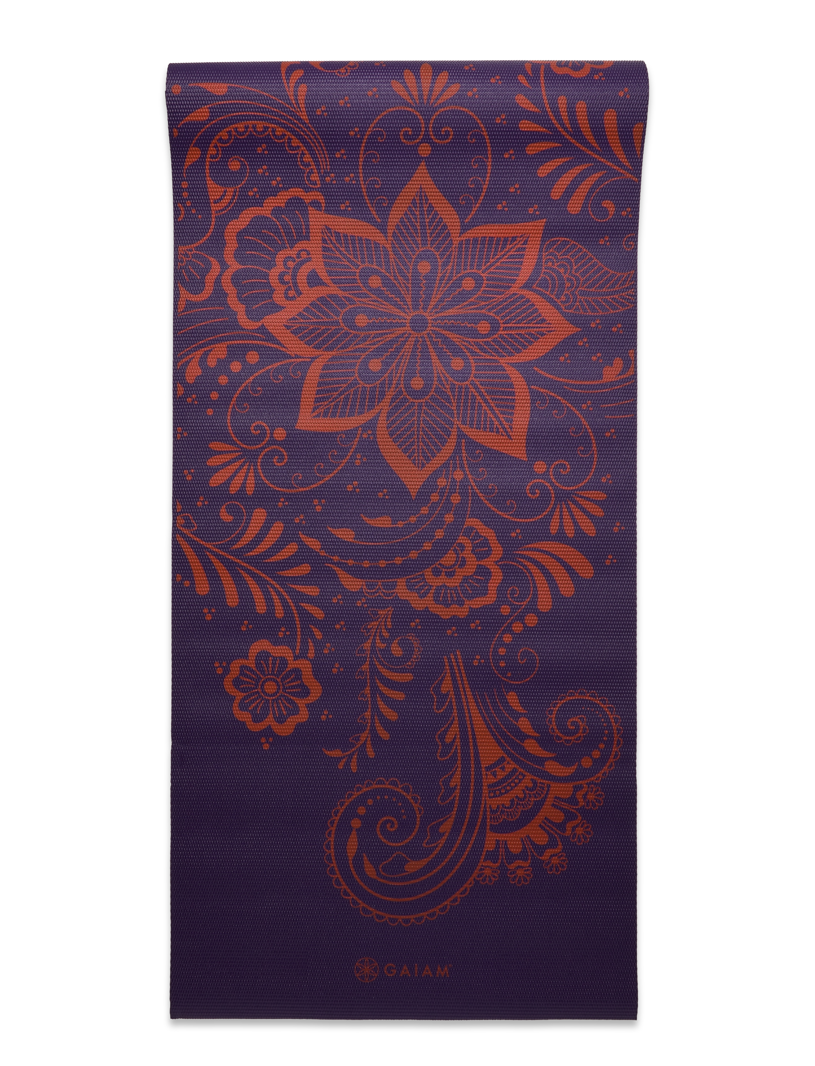 Gaiam - Aubergine Swirl Yoga Mat 6mm Premium - navy - 2