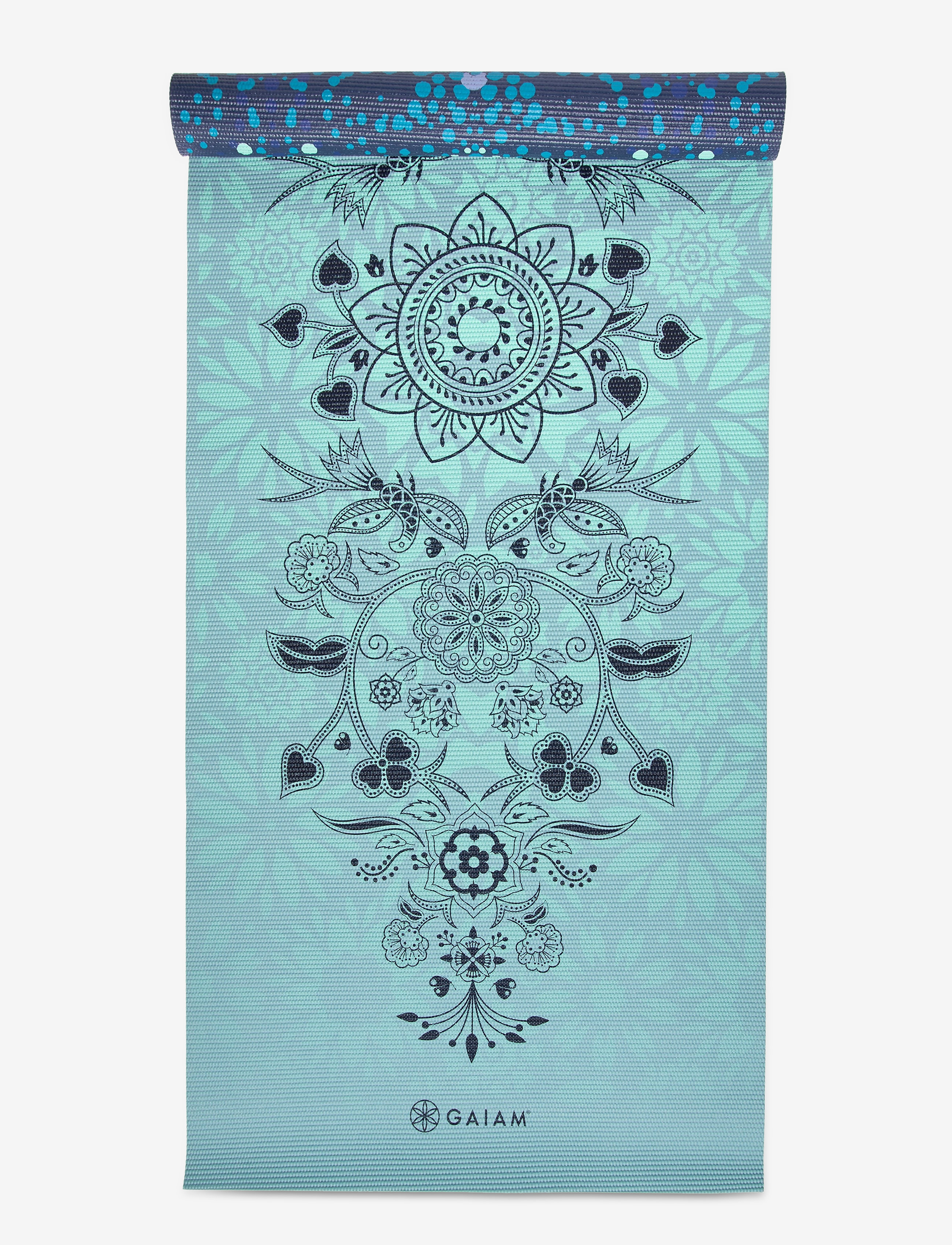 Gaiam - GAIAM MYSTIC SKY YOGA MAT 6MM PREMIUM REVERSIBLE - blue - 4