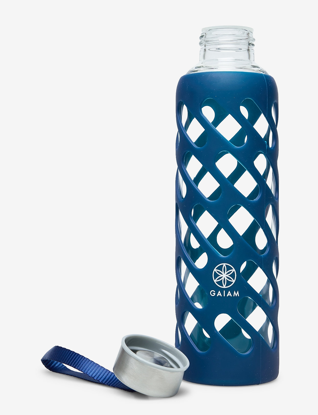 Gaiam - GAIAM 20-OZ. SURE-GRIP WATER BOTTLE DENIM GLASS - denim - 1