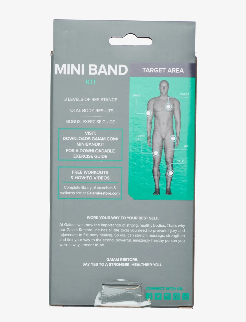 Gaiam - GAIAM RESTORE MINI BAND KIT 3-PACK - resistentsusribad - various - 2