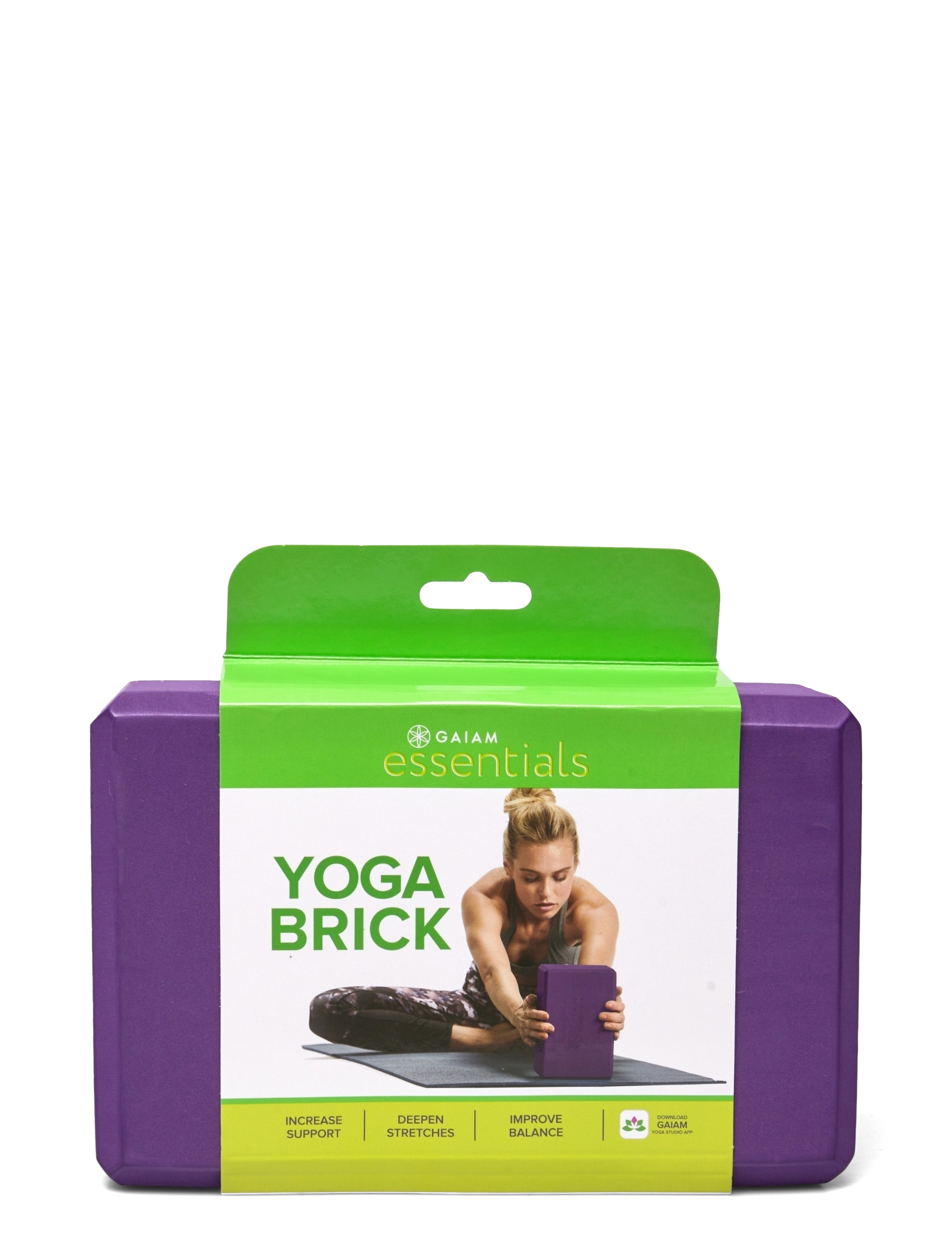 Gaiam - GAIAM Essentials Yoga Brick Purple - purple - 1
