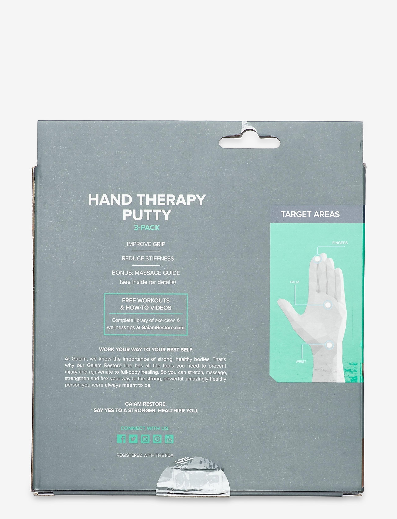 Gaiam - Restore Hand Therapy Putty - multi - 1