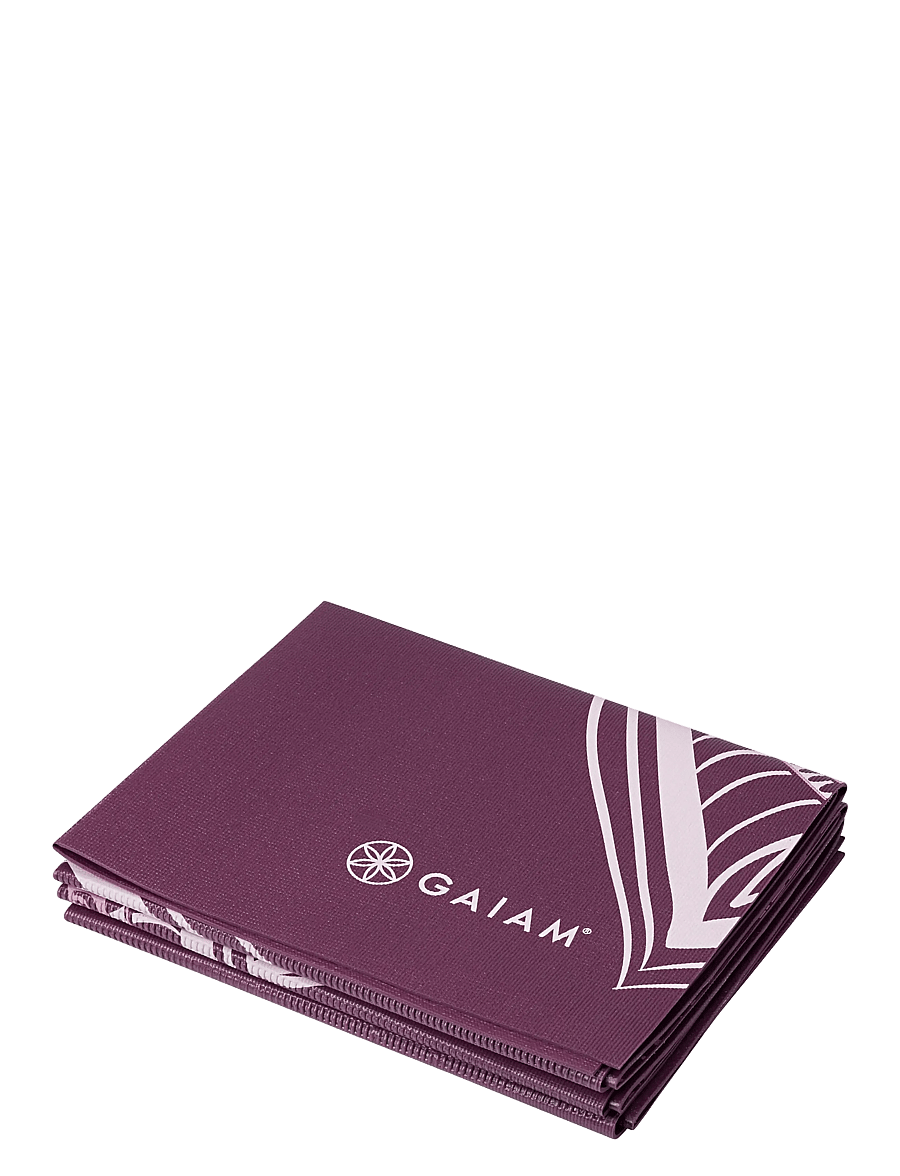 Gaiam - CRANBERRY FOLDABLE YOGA MAT 2MM - trainingsmatten & zubehör - cranberry - 0