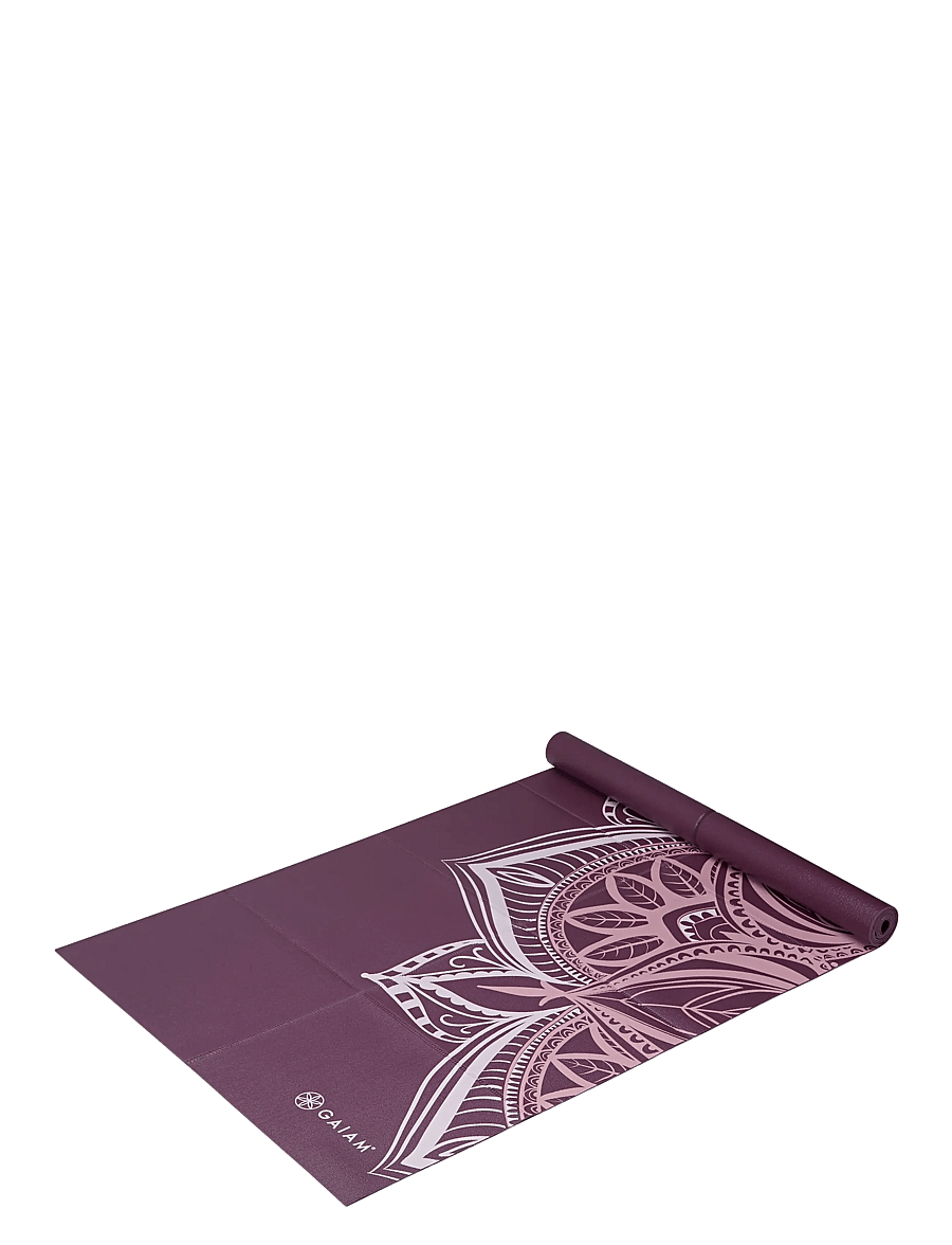 Gaiam - CRANBERRY FOLDABLE YOGA MAT 2MM - trainingsmatten & zubehör - cranberry - 2