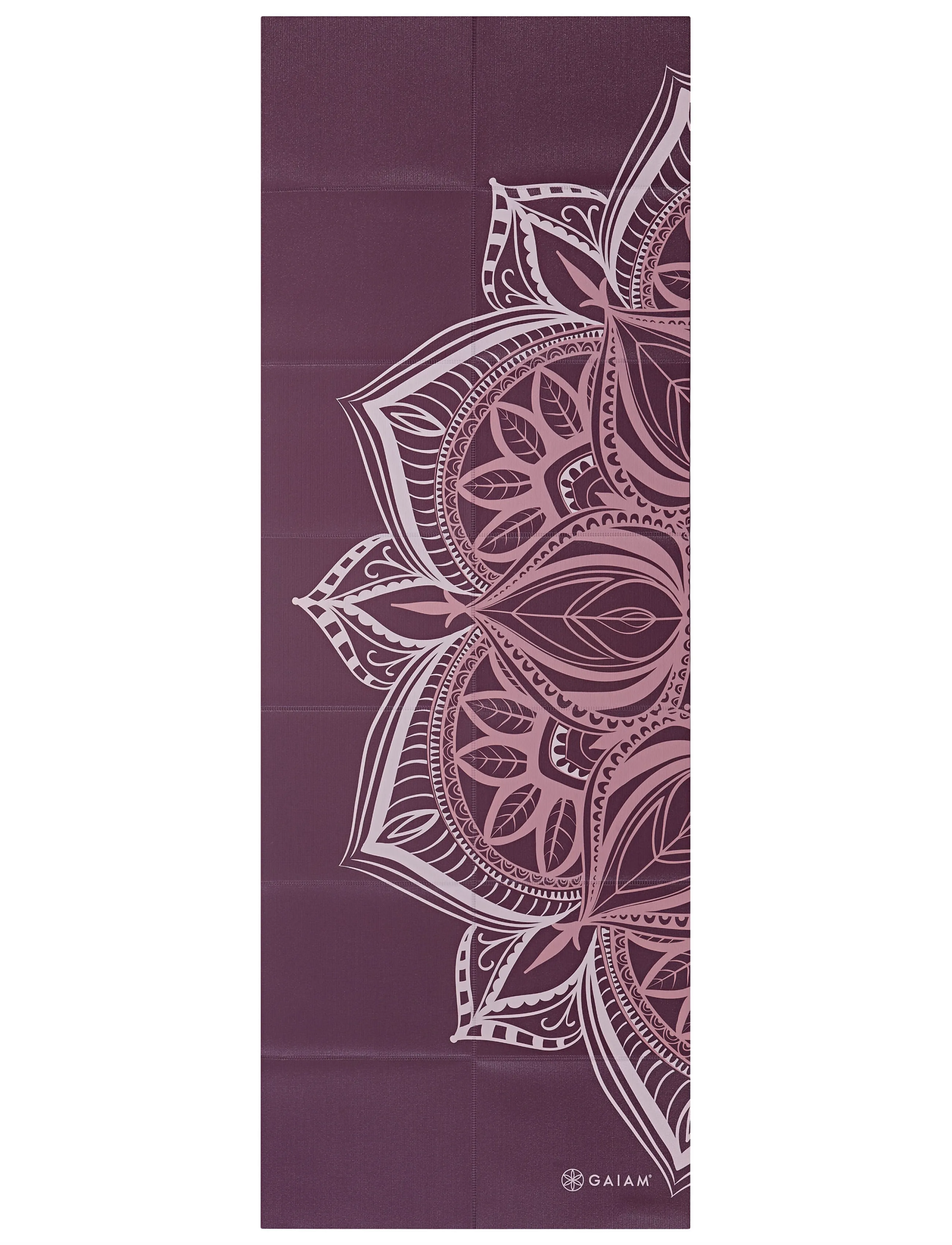 Gaiam - CRANBERRY FOLDABLE YOGA MAT 2MM - exercise mats & accessories - cranberry - 3
