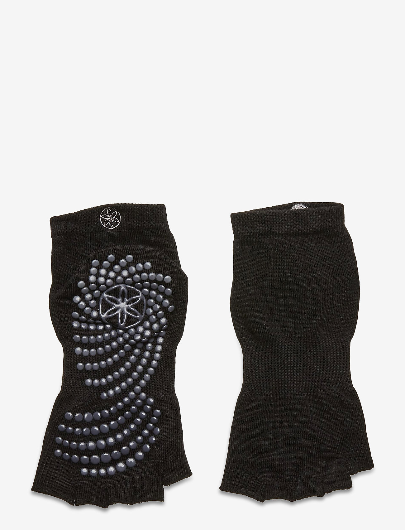 Gaiam - Toeless Grippy Socks Black 2PK - black/grey - 1