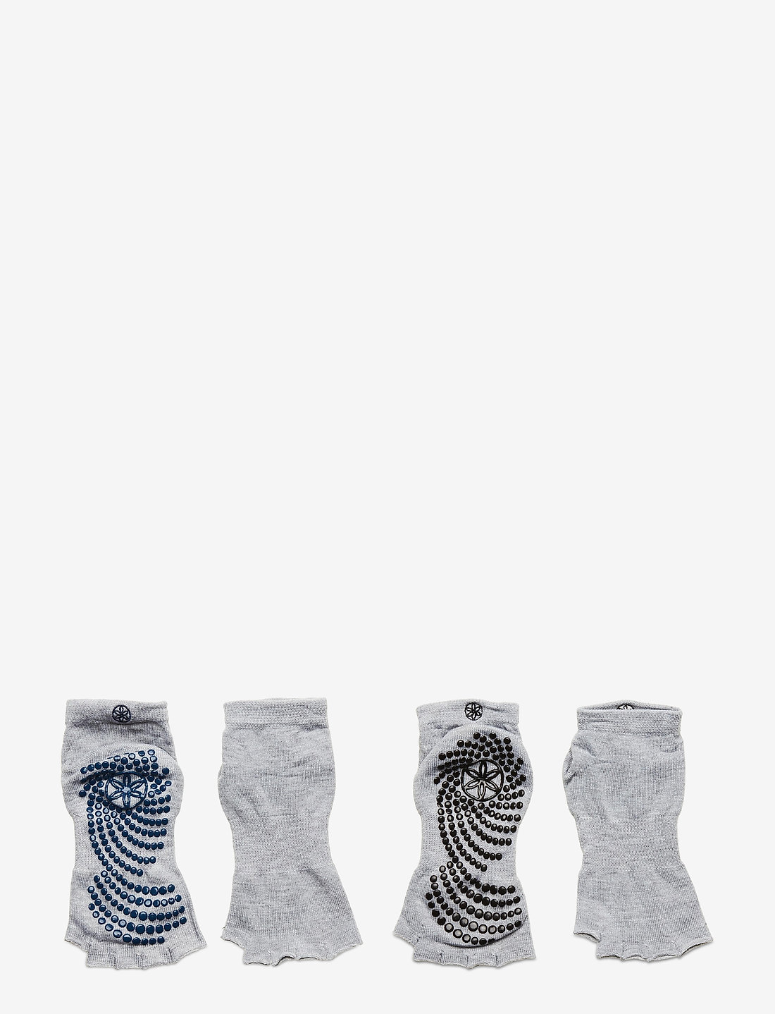 Gaiam Gaiam Toeless Grippy Socks Indigo black 2pk Yoga socks Boozt