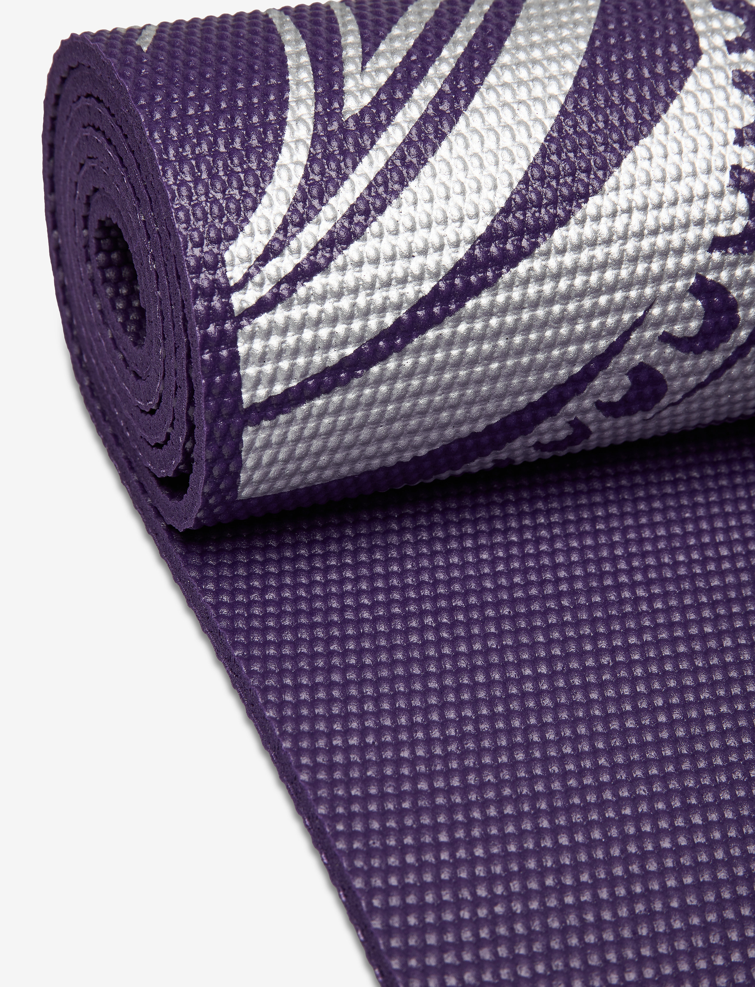 Gaiam - GAIAM AUBERGINE MEDALLION YOGA MAT 6MM PREMIUM METALLIC - purple - 2