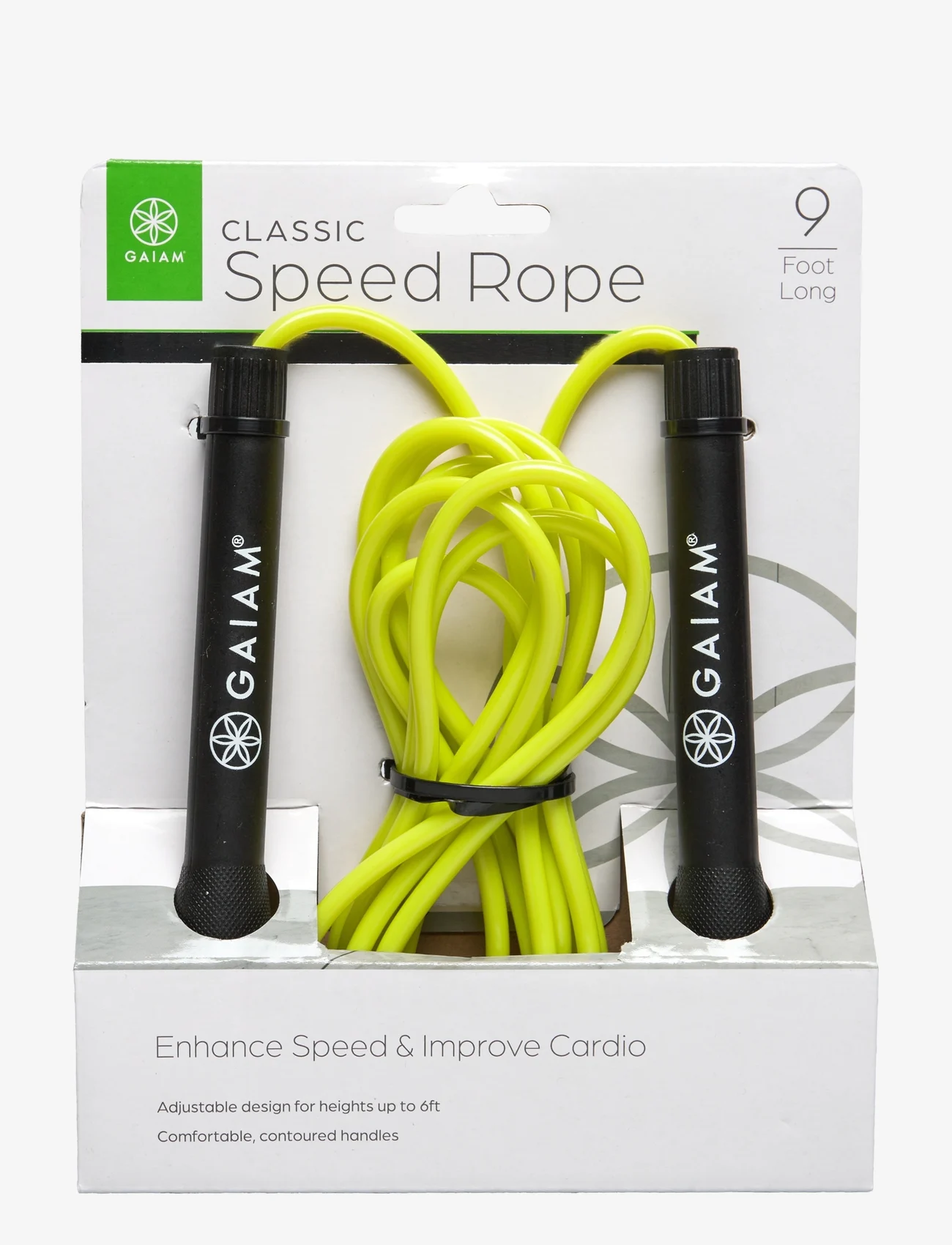 Gaiam - Fitness Classic Speed Rope - hyppynarut - yellow - 0