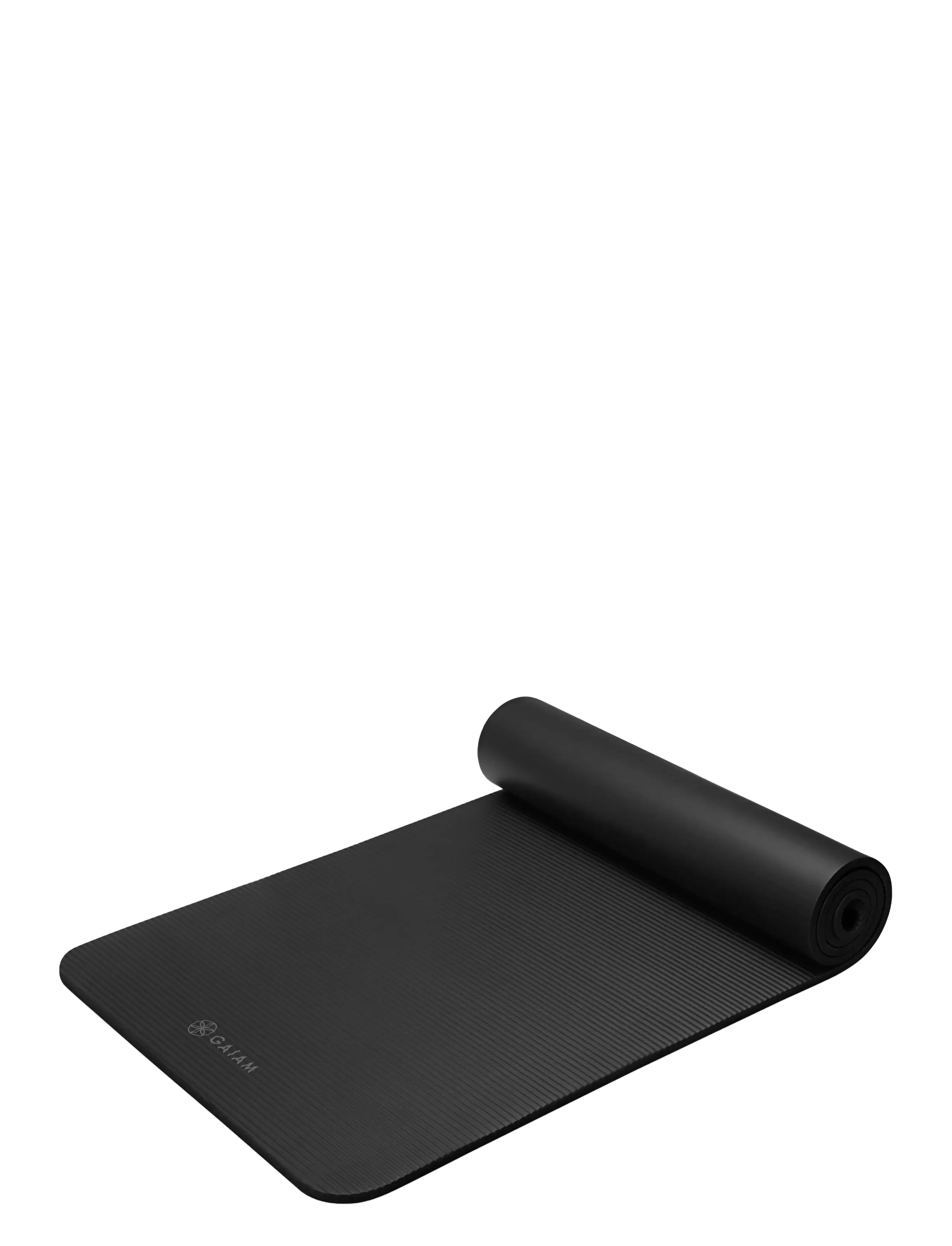 Gaiam - FITNESS MAT BLACK 10MM - treeningmatid ja tarvikud - black - 2