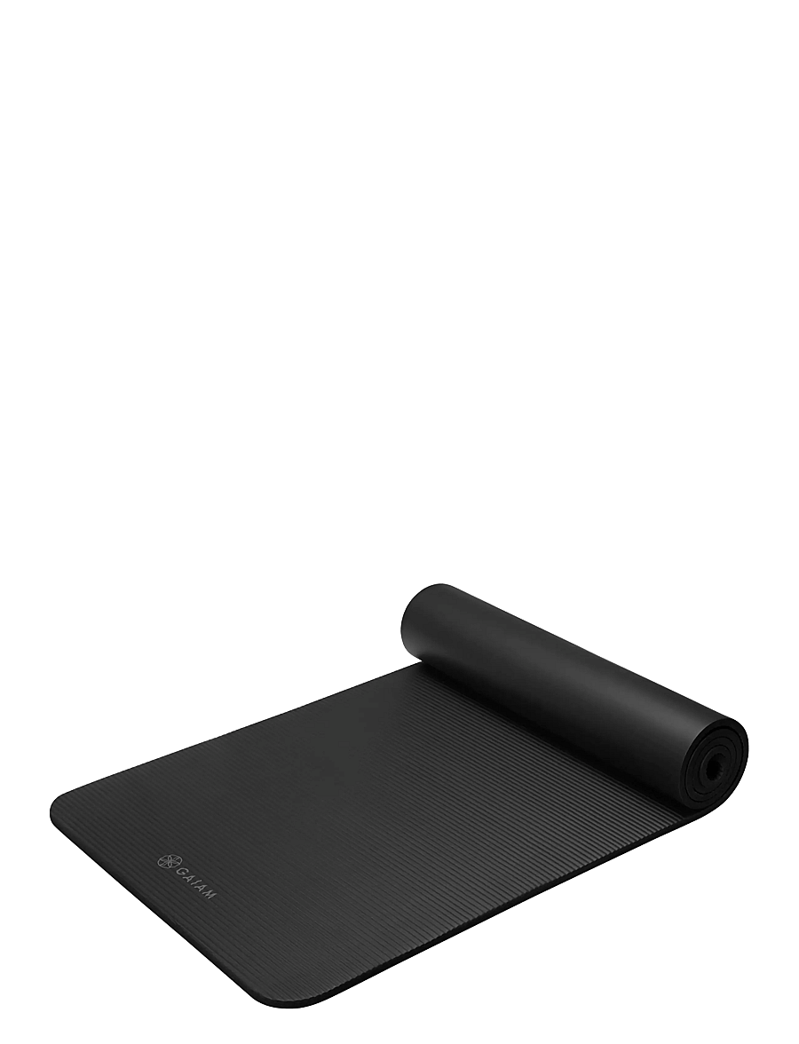 Gaiam - FITNESS MAT BLACK 10MM - treeningmatid ja tarvikud - black - 2