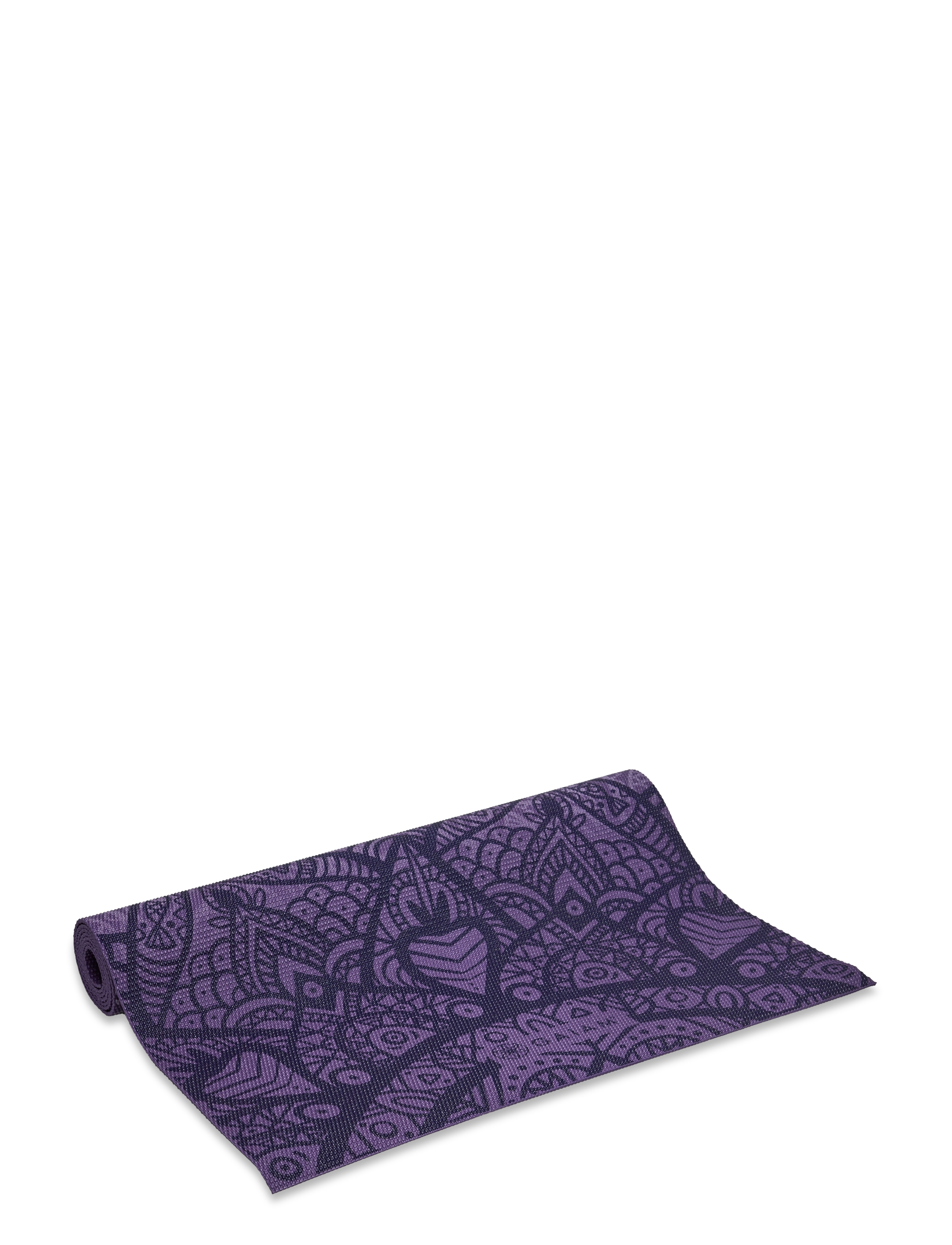 Gaiam Purple Lattice Yoga Mat 4Mm Classic Printed, One Size, Purple, Yogaudstyr > Yogamåtter Og Tilbehør, Dame