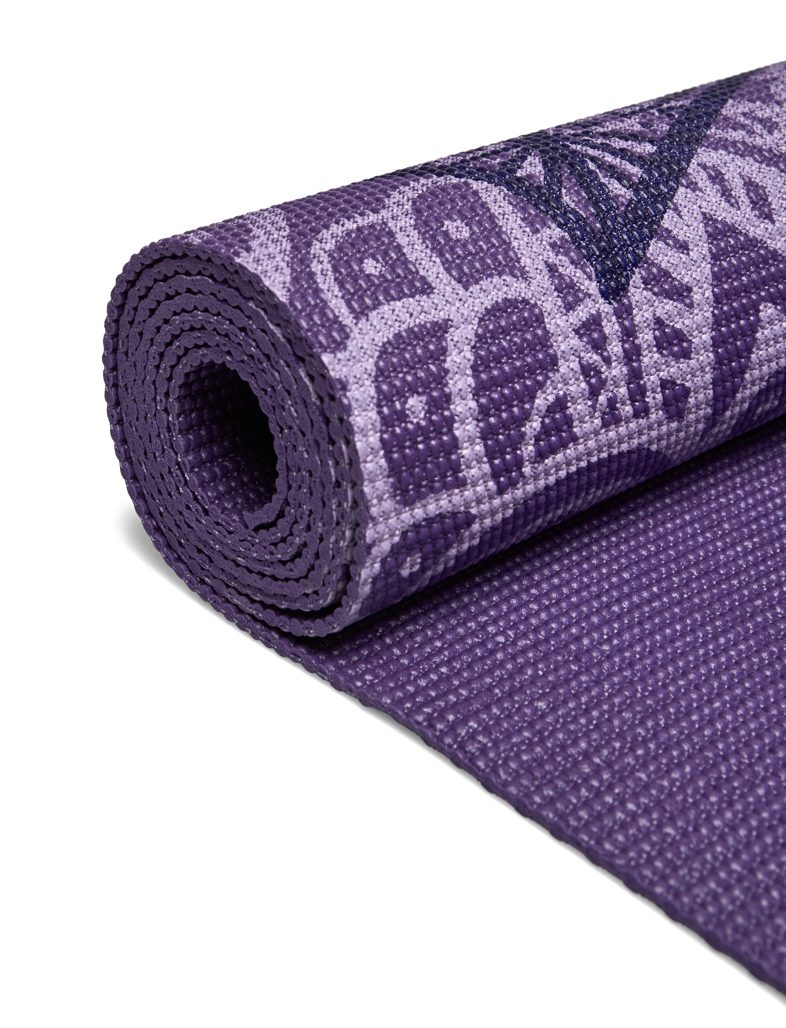 Gaiam - Purple Lattice Yoga Mat 4mm Classic Printed - treniruočių kilimėliai ir aksesuarai - purple - 1