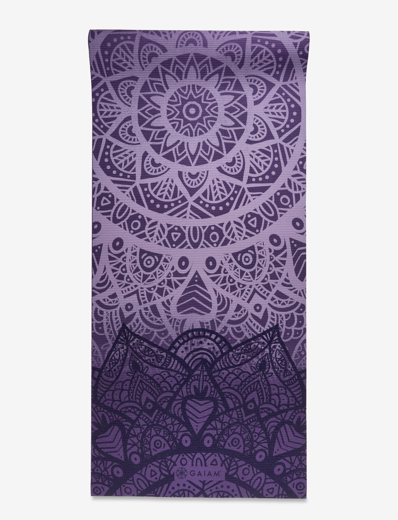 Gaiam - Purple Lattice Yoga Mat 4mm Classic Printed - exercise mats & accessories - purple - 2