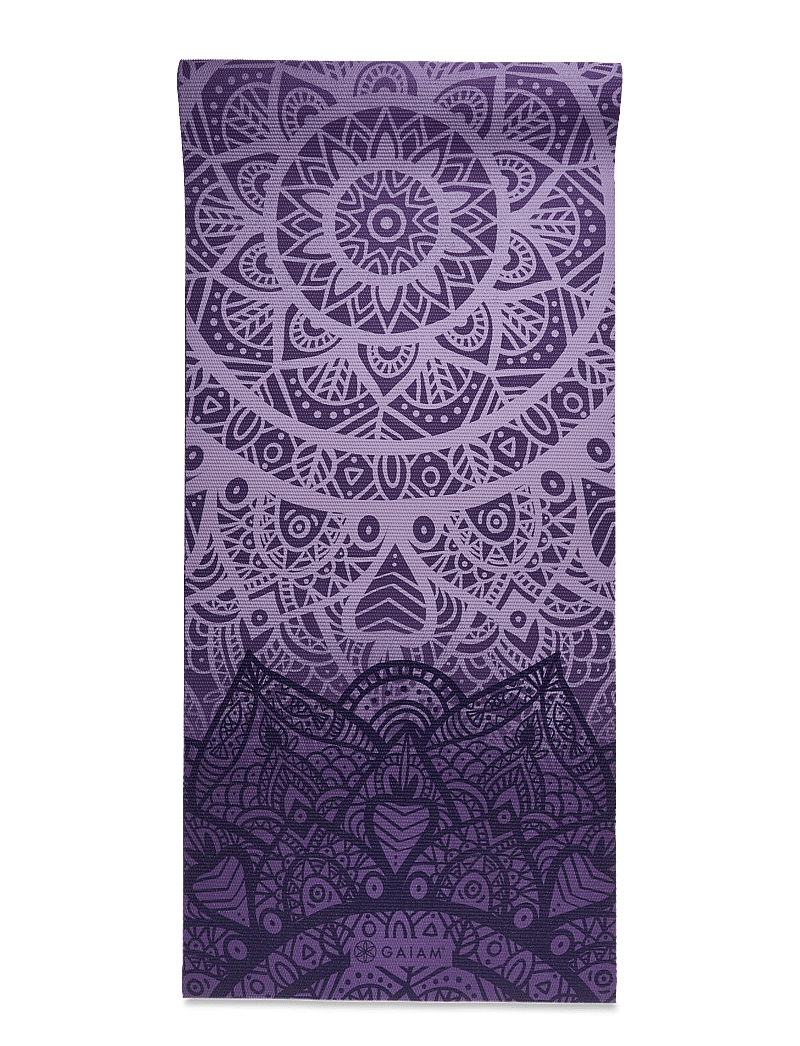 Gaiam - Purple Lattice Yoga Mat 4mm Classic Printed - treningsmatter & tilbehør - purple - 2