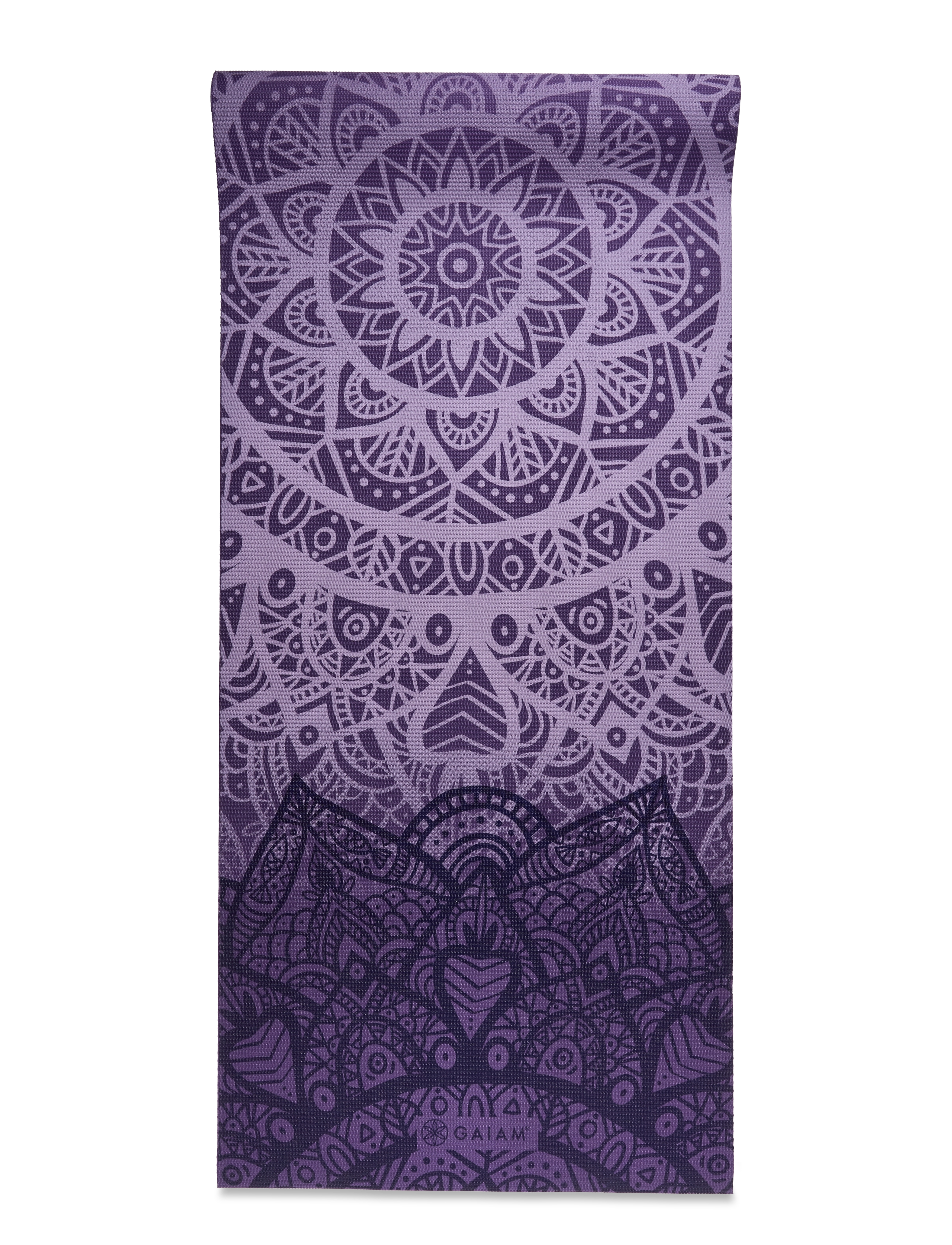 Gaiam - Purple Lattice Yoga Mat 4mm Classic Printed - treniruočių kilimėliai ir aksesuarai - purple - 2