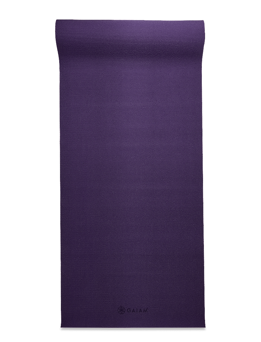Gaiam - Purple Lattice Yoga Mat 4mm Classic Printed - treniruočių kilimėliai ir aksesuarai - purple - 3