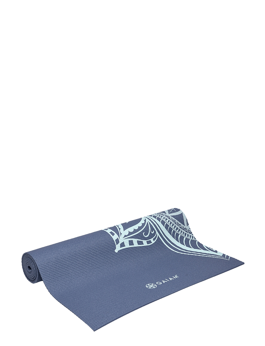 Gaiam - GAIAM HIGH TIDE POINT YOGA MAT 5MM CLASSIC PRINTED - tapis d'exercice et accessoires - blue - 0