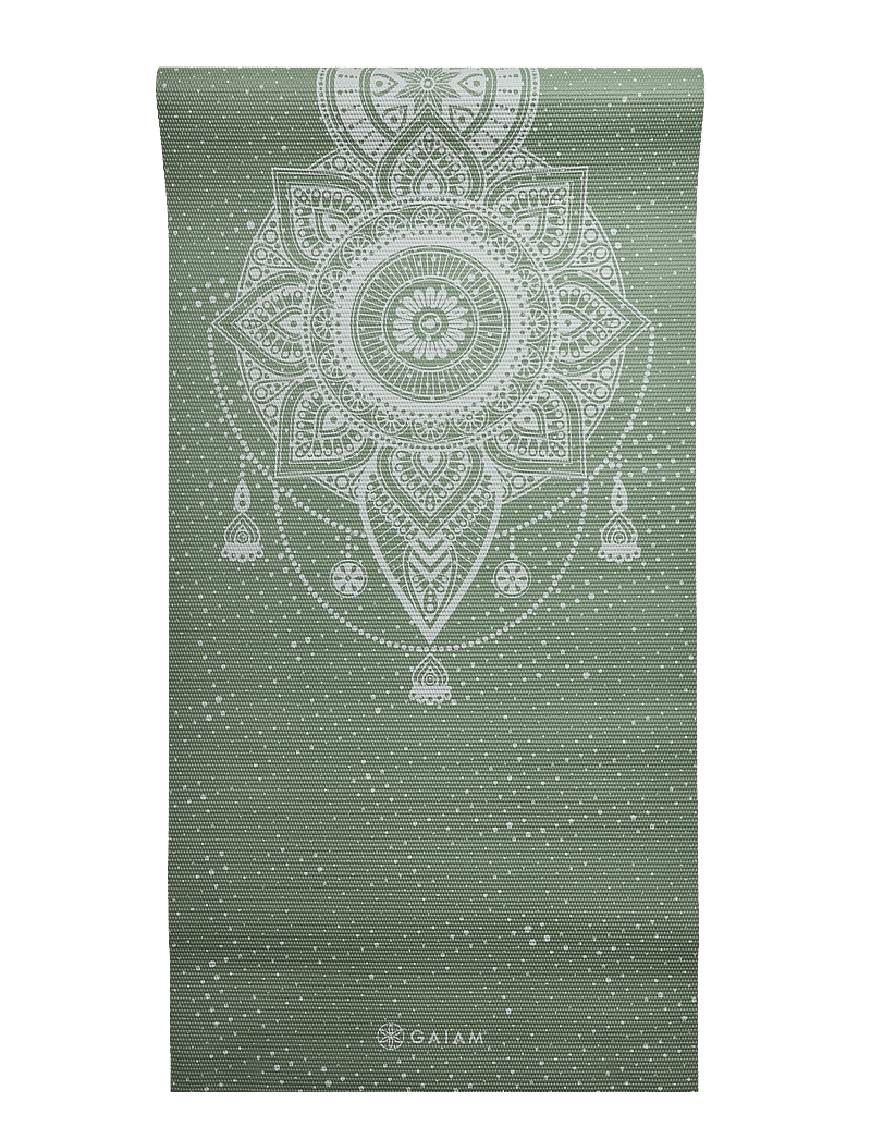 Gaiam - GAIAM CELESTIAL GREEN YOGA MAT 5MM CLASSIC PRINTED - trainingsmatten & zubehör - green - 2
