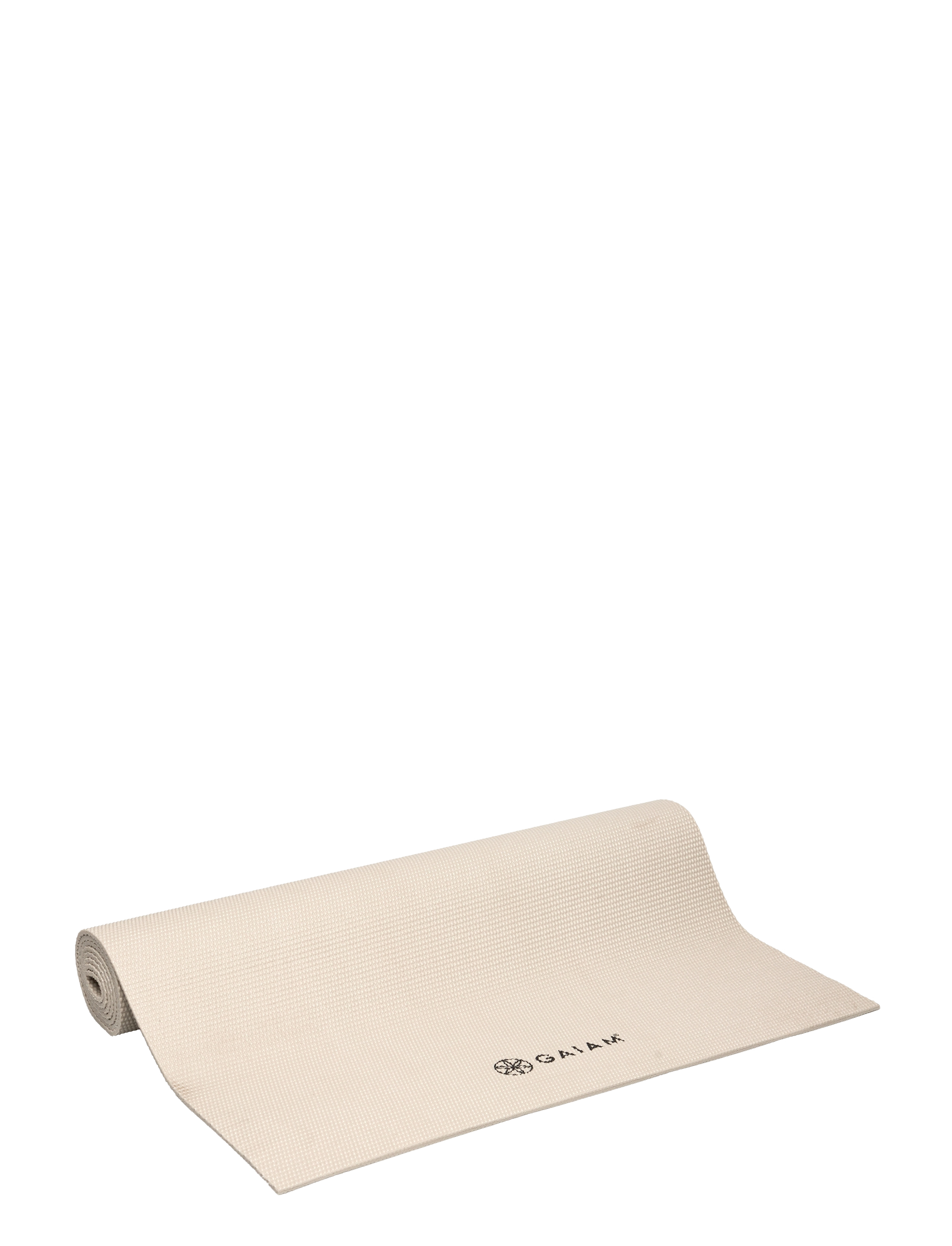 Gaiam Sandstone Yoga Mat 5Mm Solid, Mænd, Yogamåtte, Beige, Str: ONE SIZE