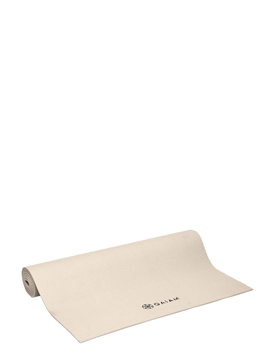 Gaiam - GAIAM SANDSTONE YOGA MAT 5MM SOLID - træningsmåtter & tilbehør - sand - 0