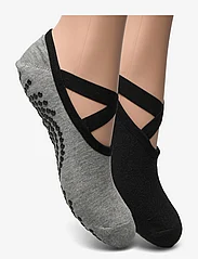 Gaiam - GAIAM GRIPPY YOGA SOCKS DOVETAIL 2PK - die niedrigsten preise - grey black - 1