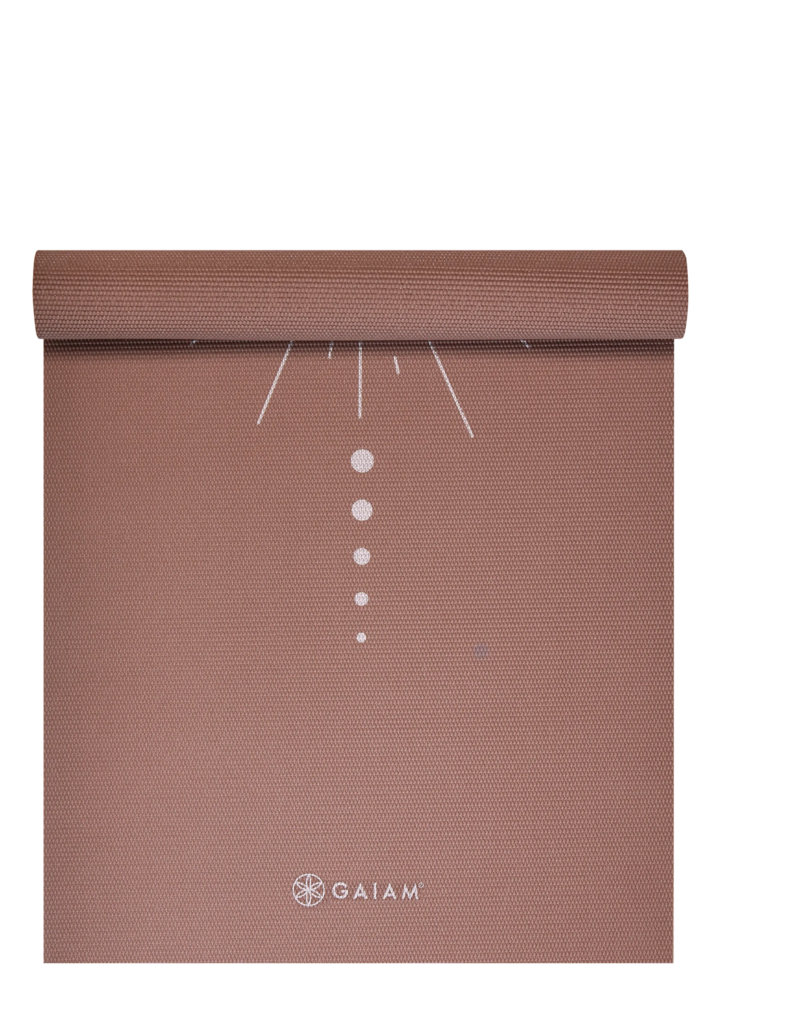 Gaiam Cinnamon Vision Yoga Mat 5Mm, Mænd, Yogamåtte, Brun, Str: ONE SIZE