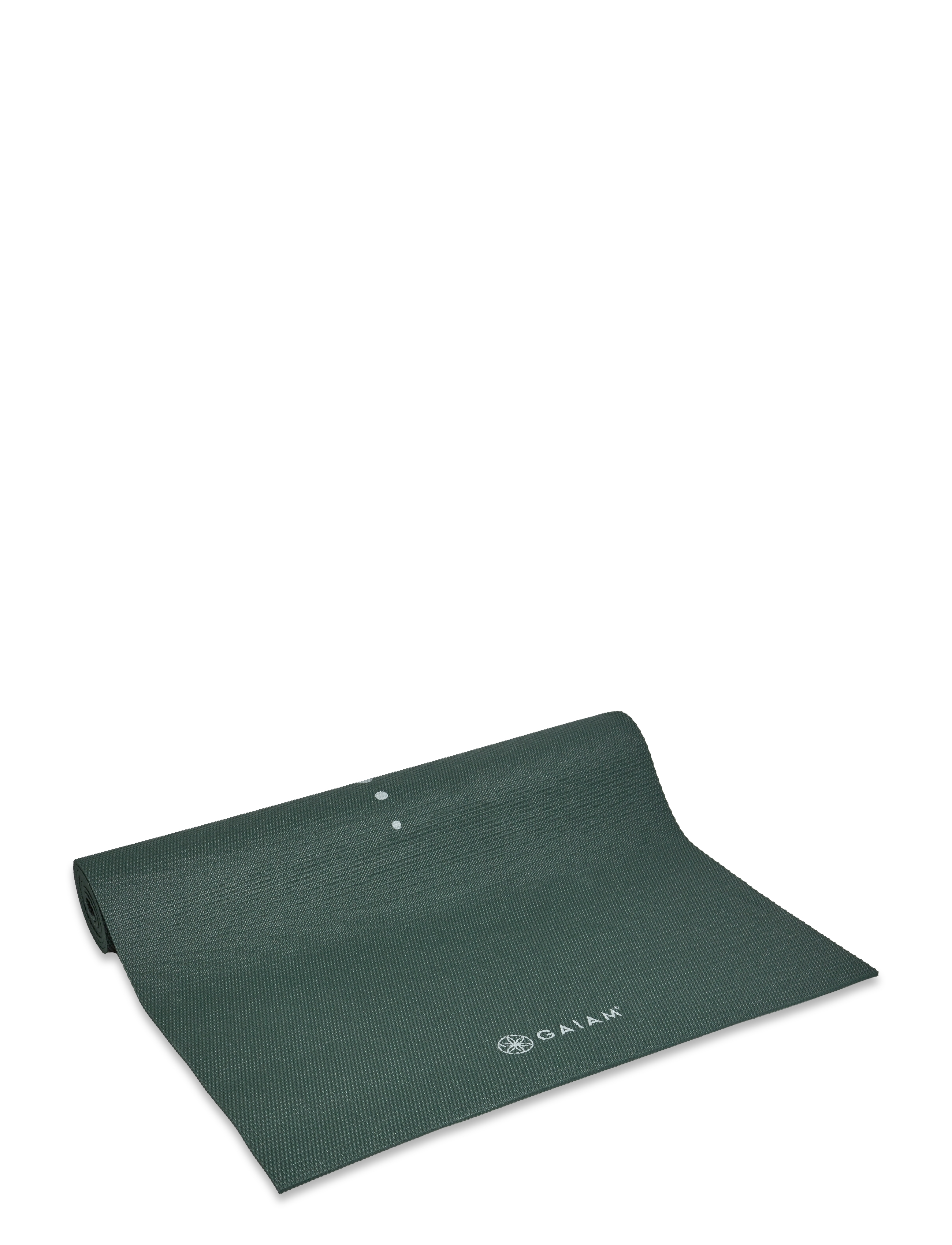 Gaiam Deep Green Vision Yoga Mat 5mm - Joogavälineet - GREEN / green