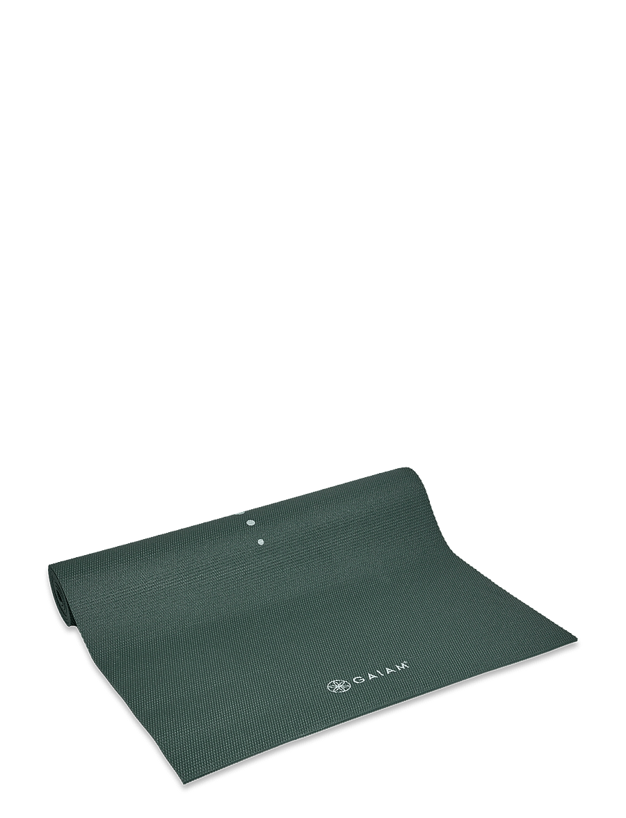 Gaiam - Deep Green Vision Yoga Mat 5mm - træningsmåtter & tilbehør - green - 0