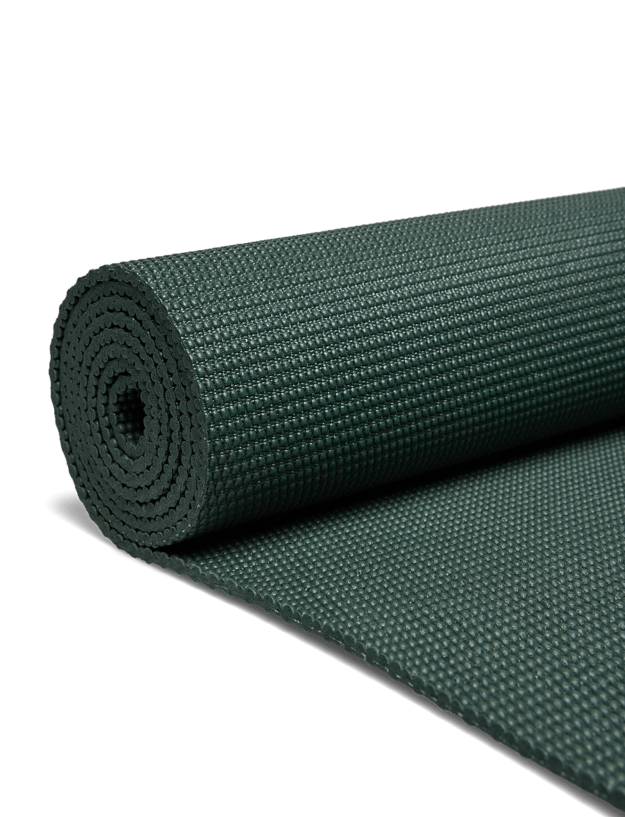 Gaiam - Deep Green Vision Yoga Mat 5mm - træningsmåtter & tilbehør - green - 1