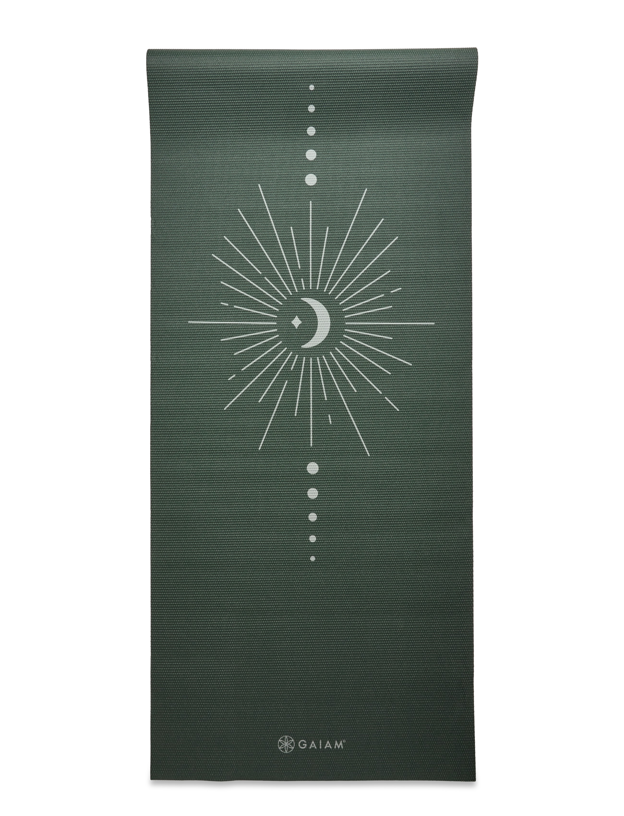 Gaiam - Deep Green Vision Yoga Mat 5mm - træningsmåtter & tilbehør - green - 2
