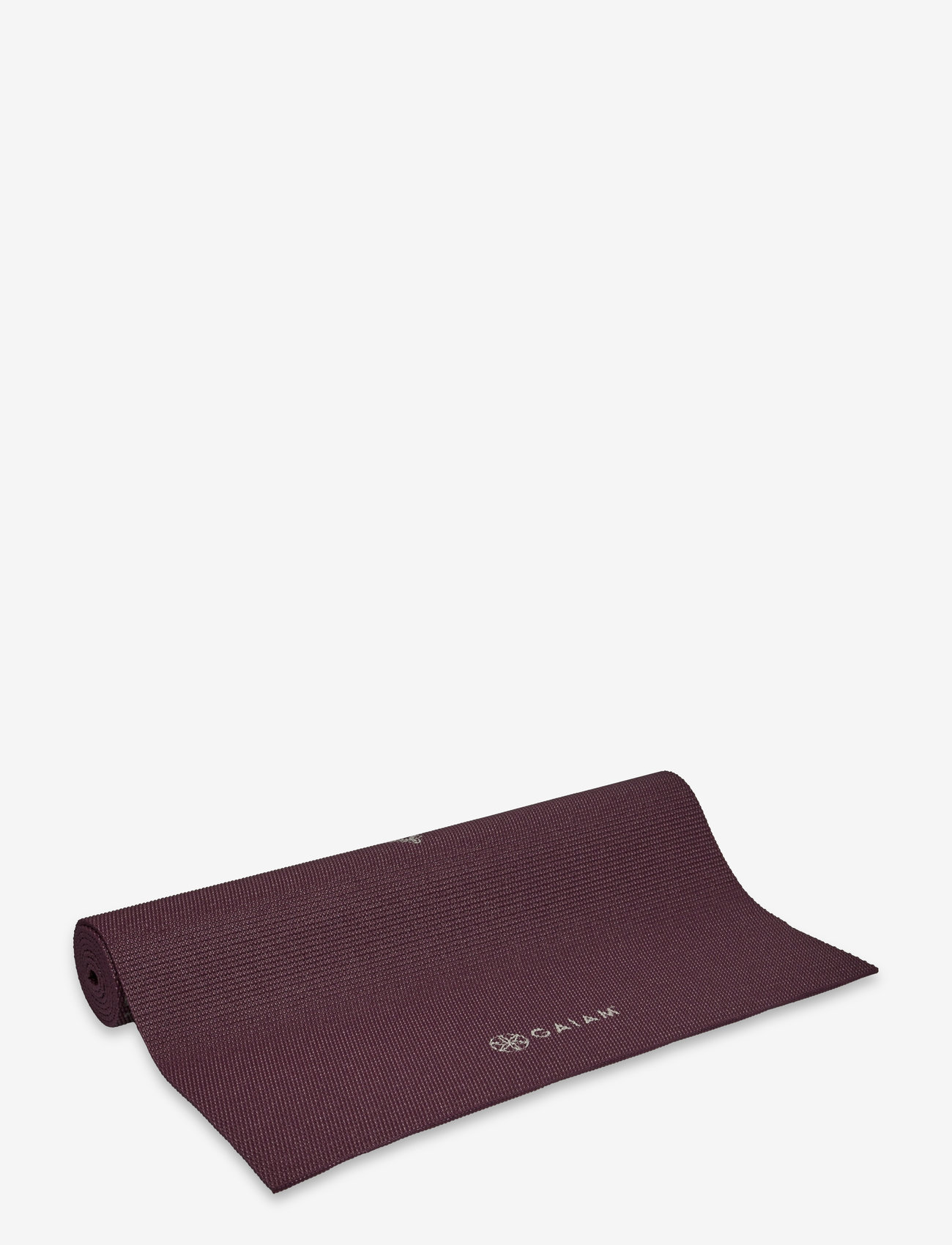 Gaiam - GAIAM MIDNIGHT PLUM SUNDIAL FLOWER YOGA MAT 5MM CLASSIC PRINTED - treeningmatid ja tarvikud - plum - 0