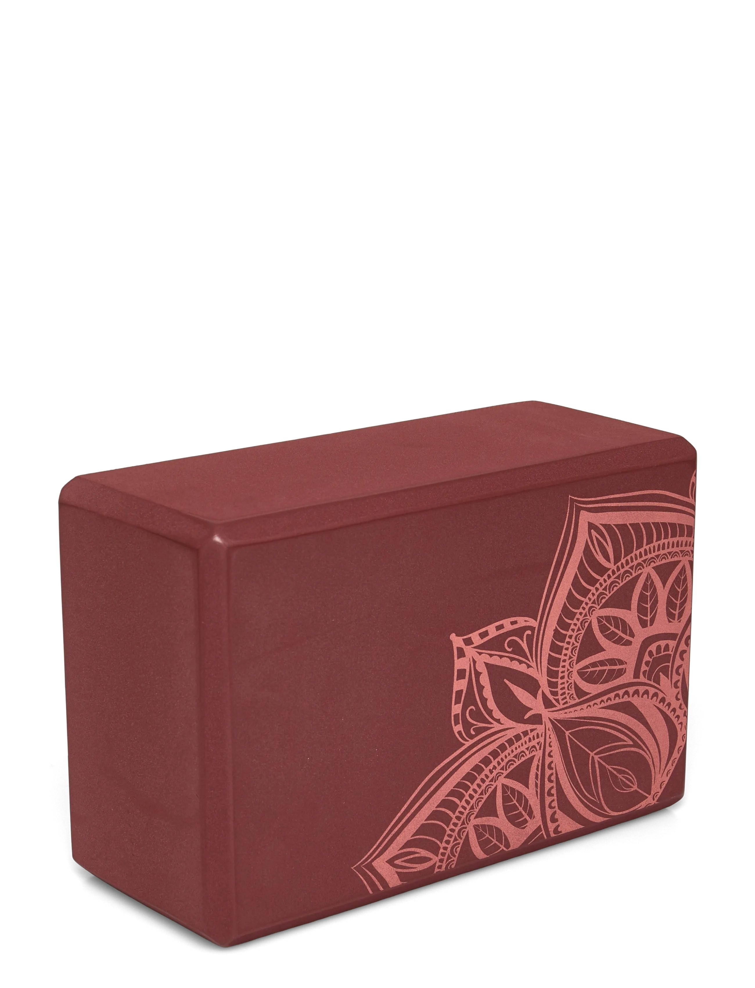 Gaiam Intense Rust Sundial Point Yoga Block - Yogablock & yogaremmar - RED / red