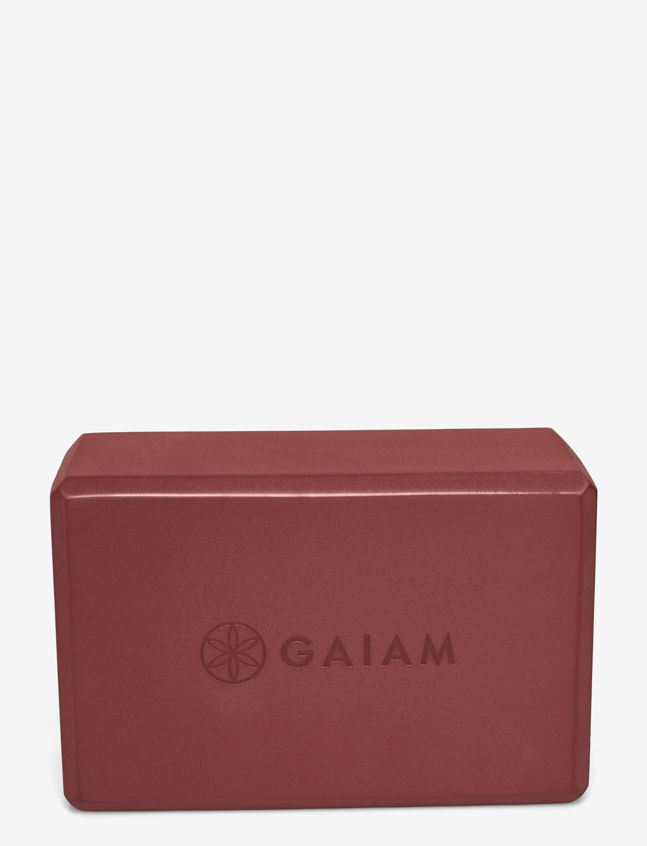 Gaiam - Intense Rust Sundial Point Yoga Block - yoga blocks & straps - red - 1