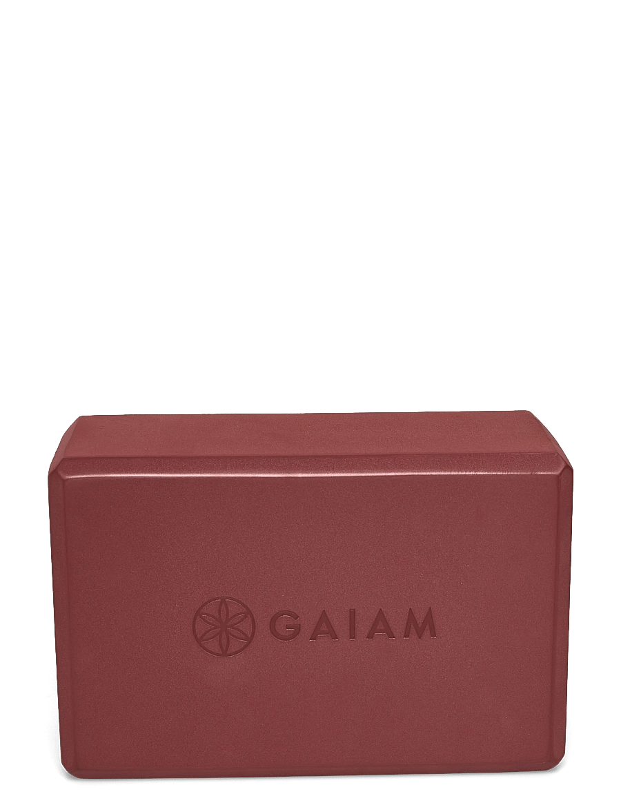 Gaiam - Intense Rust Sundial Point Yoga Block - red - 1