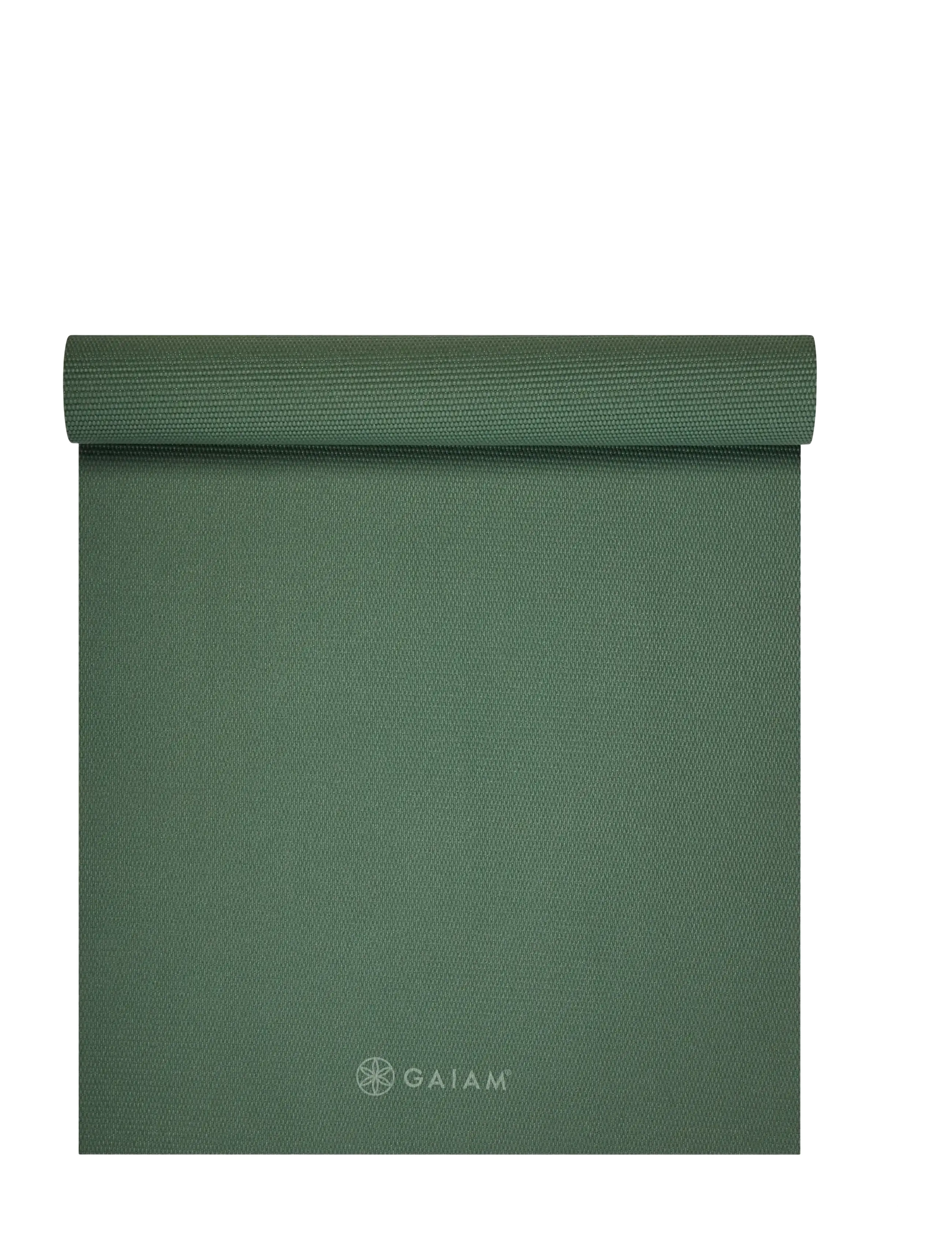 Gaiam Sagebrush Yoga Mat 4mm Solid - Joogavarustus - GREEN / green