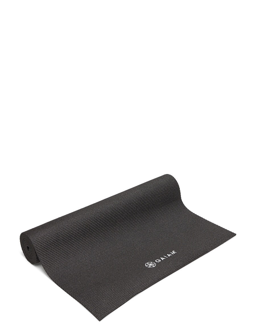 Gaiam - Black Yoga Mat 6mm Solid - trainingsmatten & zubehör - black - 0
