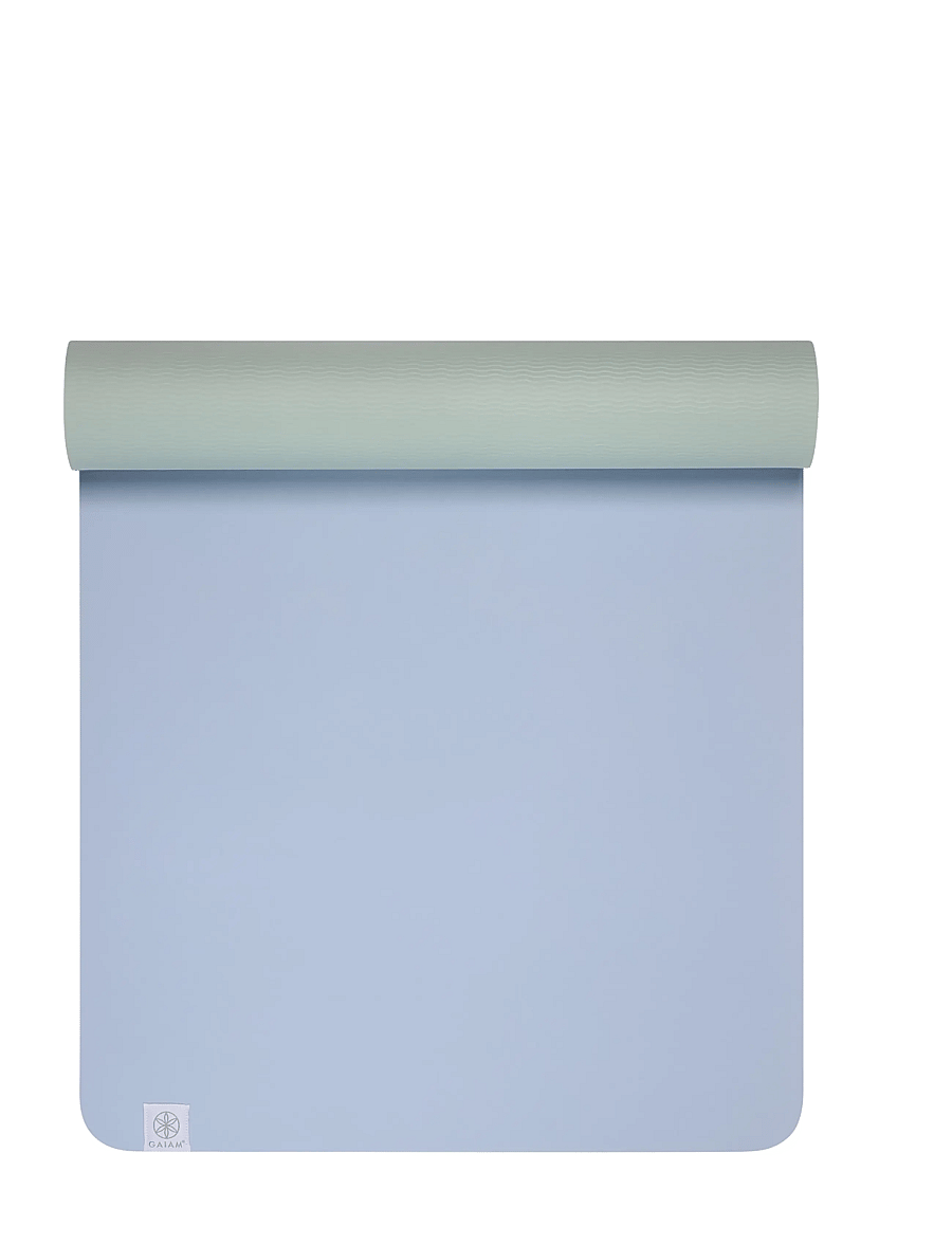 Gaiam - TPE CHAMBRAY SEA SALT YOGA MAT 6MM - light blue - 0