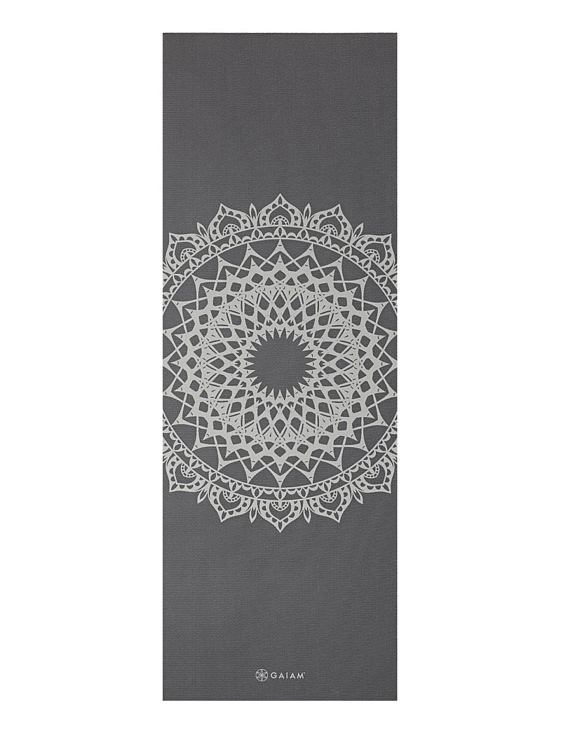 Gaiam - Dark Greige Marrakesh 5mm Classic Printed - treniruočių kilimėliai ir aksesuarai - beige - 1