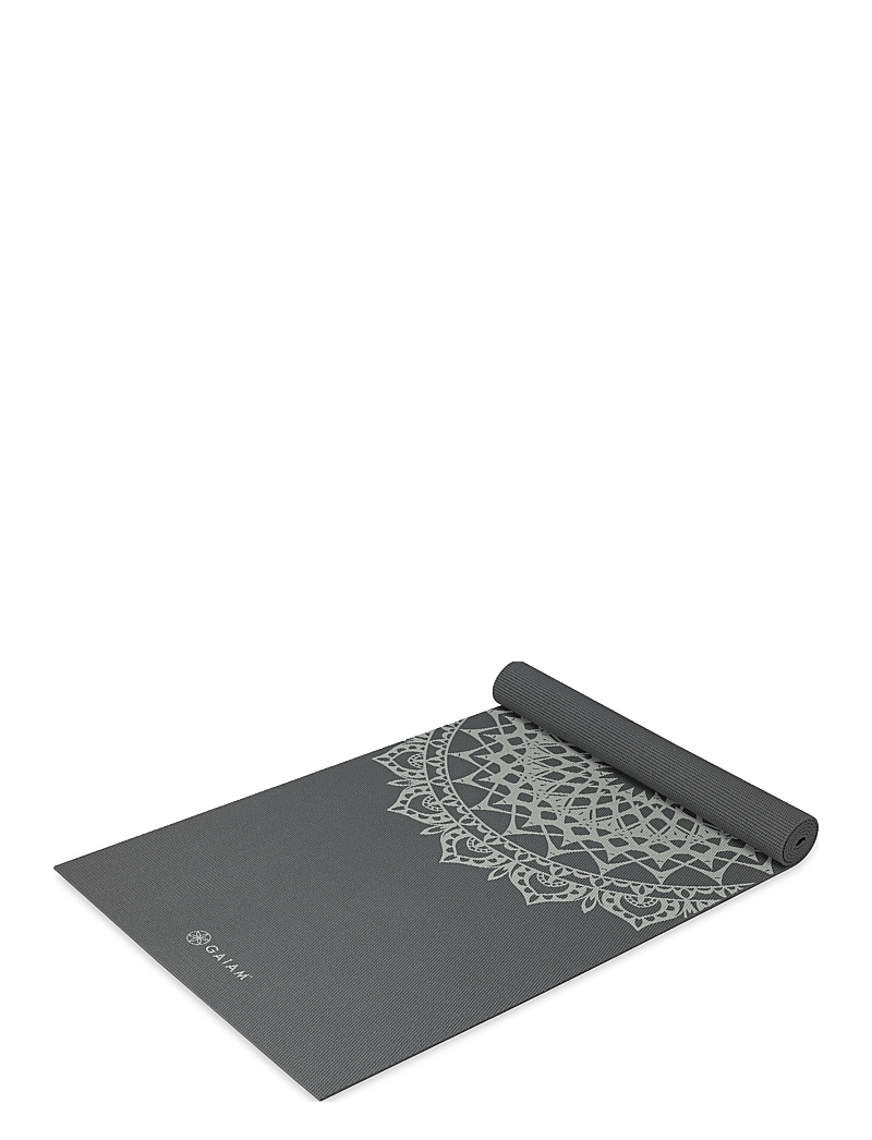 Gaiam - Dark Greige Marrakesh 5mm Classic Printed - treniruočių kilimėliai ir aksesuarai - beige - 2